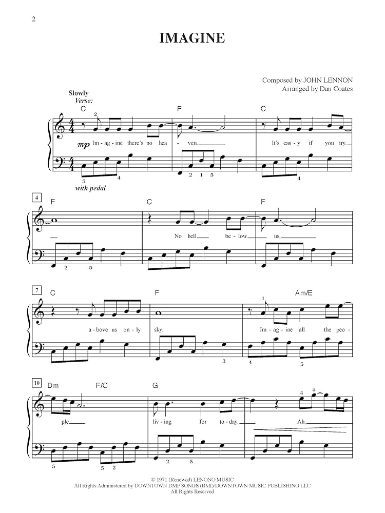 imagine-easy-piano-sheet-original-sheet-music-edition-lennon-john-coates-dan-9780739098851-amazon-com-books for Free Printable Imagine Piano Sheet Music Easy Imagine: Easy Piano, Sheet (Original Sheet Music Edition): Lennon, John, Coates, Dan: 9780739098851: Amazon.com: Books for Free Printable Imagine Piano Sheet Music Easy