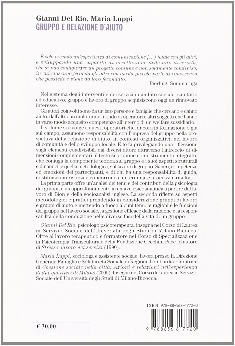 Gruppo e relazione d'aiuto. Saperi, competenze, emozioni