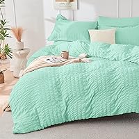 Vista 36 de HYMOKEGE - Juego de edredón tamaño king, color negro y rojo, de sirsaca, de 7 piezas, para todas las estaciones, en una bolsa, para dormitorio