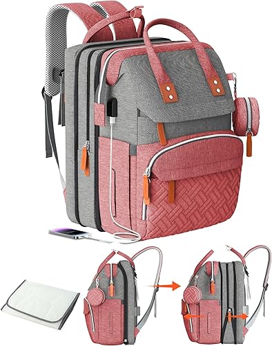 Mochila para pañales, bolsa de pañales grande, bolsa de pañales multifuncional, bolsas de pañales..