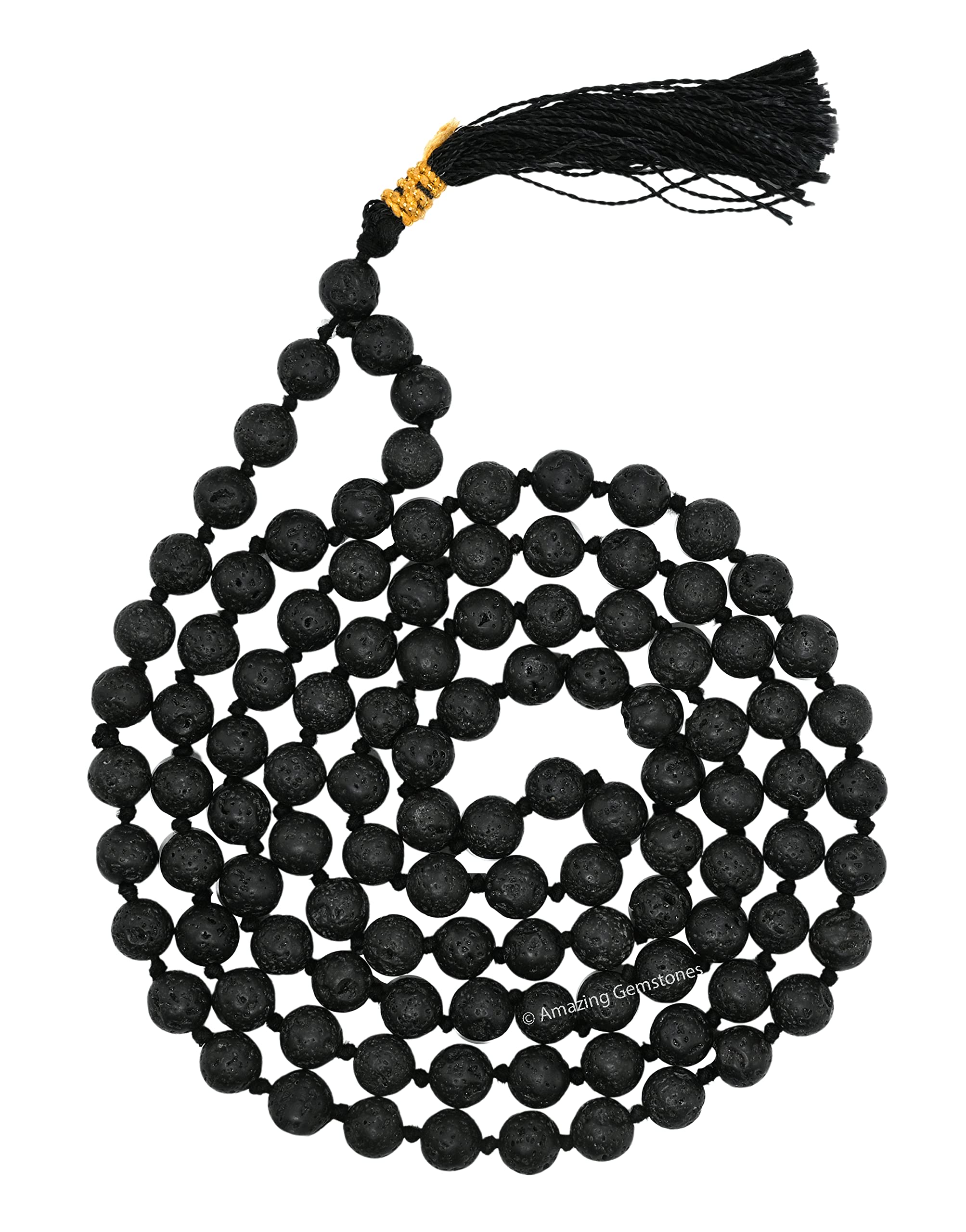 Amazing GemstoneJapa Mala 108 Prayer Beads Necklace and Wrist Mala Bracelet for Meditation