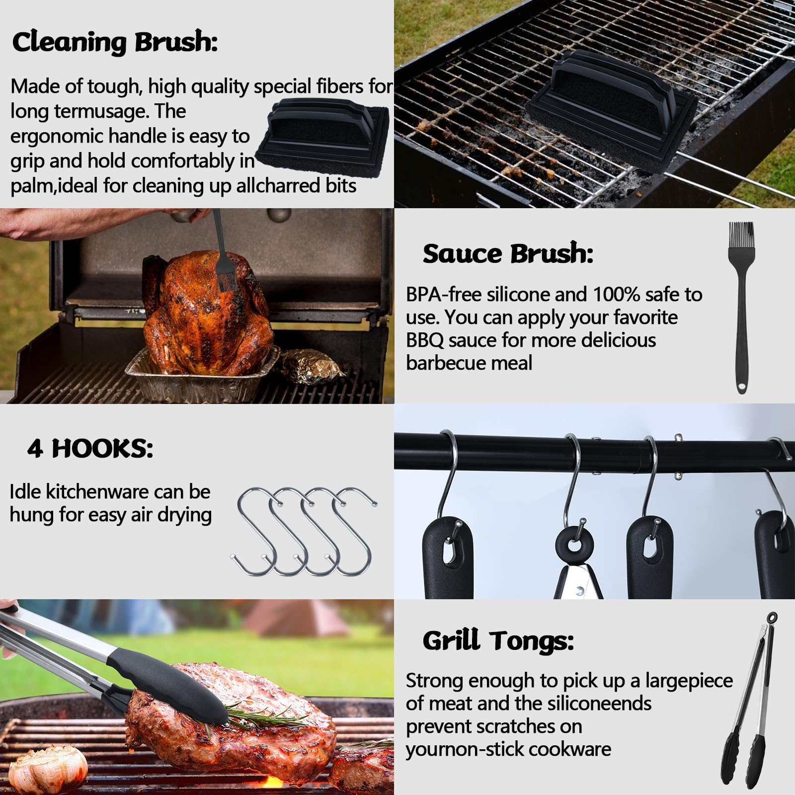 Accesorios para Plancha, Juegos de Herramientas para Barbacoa