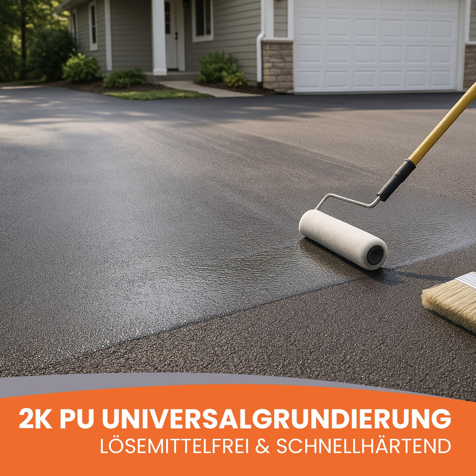 BEKATEQ 2K PU Grundierung farblos 1kg lösemittelfrei für innen & aussen Asphalt & Bitumenböden sowie Beton, Stein, Estrich, Fliesen, Holz - schnellhärtend, auch bei tiefen Temperaturen BK-636PU