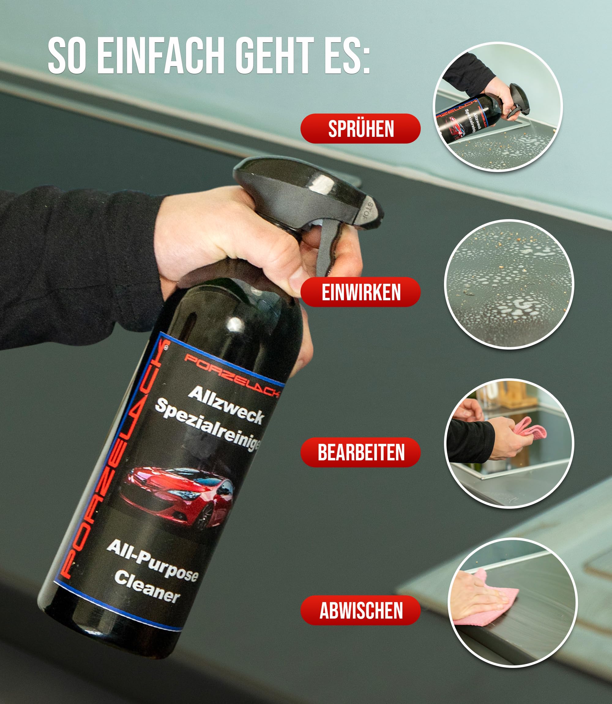 Allzweckreiniger Kanister 5 Liter Reinigungsmittel Konzentrat - NEU Universalreiniger für Küche, Bad, Fenster, WC oder als Bodenreiniger