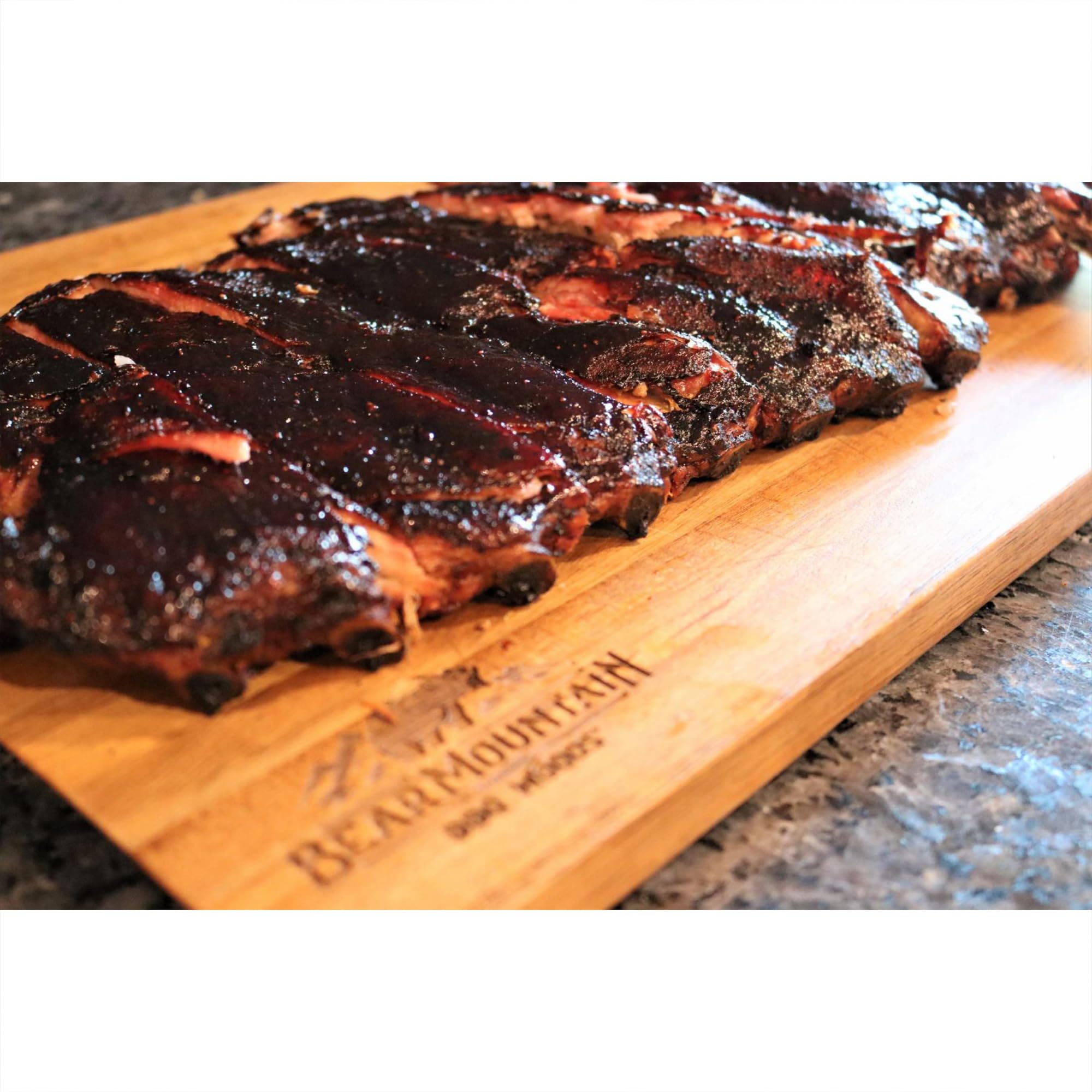 Bear Mountain Premium BBQ Woods Pellety, 100% całkowicie naturalne granulki z twardego drewna, do wędzarni i granulatów, grilla, pieczenia, pieczenia i grillowania, 9 kg, 1 opakowanie