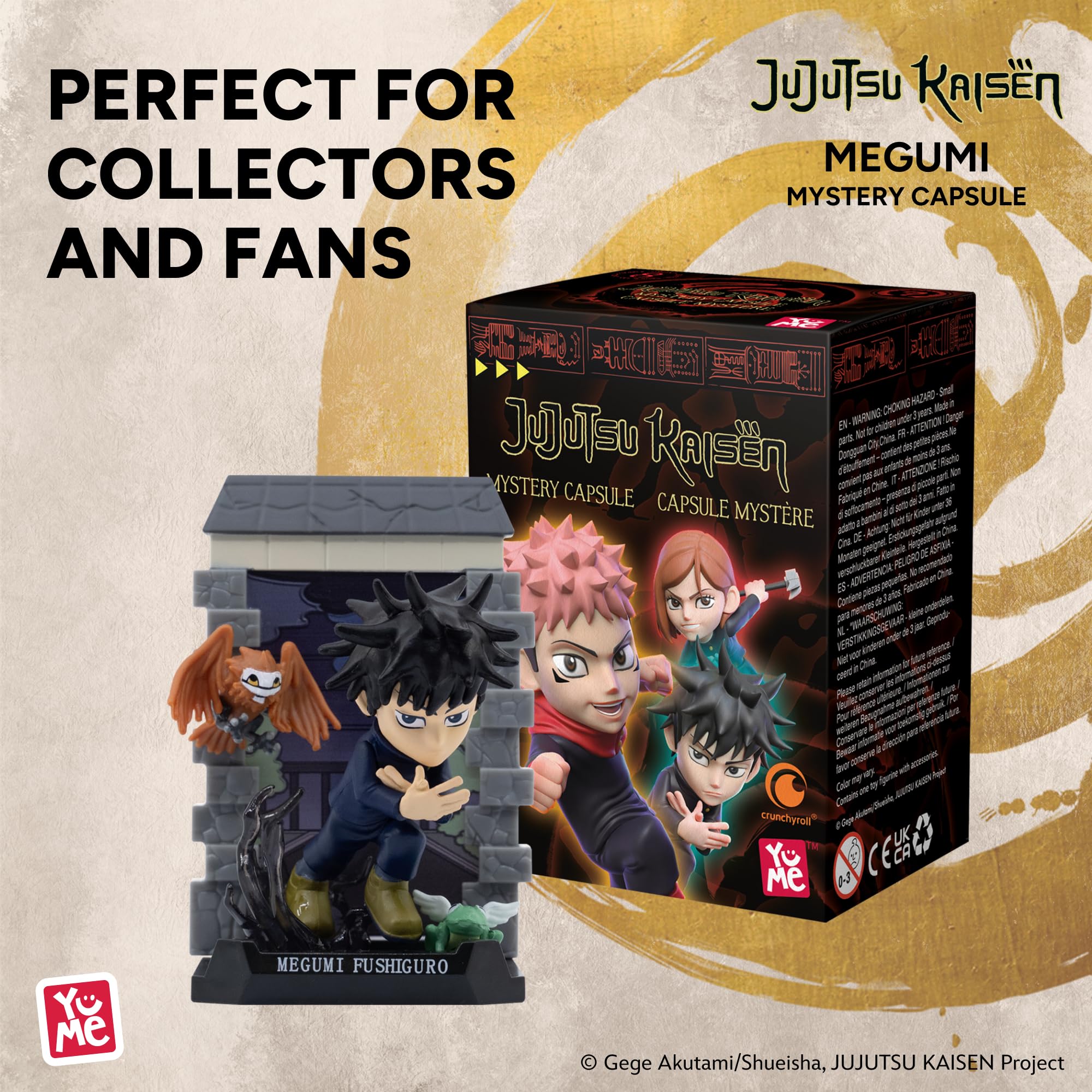 YuMe Offizielle Jujutsu Kaisen Blind Box (2er-Pack) – Sammelfiguren Mystery Blind Box enthält Yuji, Gojo, Megumi, Nobara und mehr – ideales Geschenk für Anime-Liebhaber, Sammler, Geburtstage und