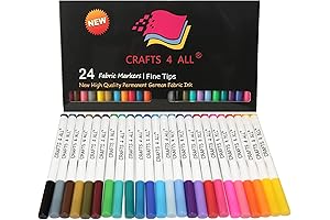 Fabric Pens for Clothes: Create Timeless Canvas Masterpieces with Our Radiant Set of 24!