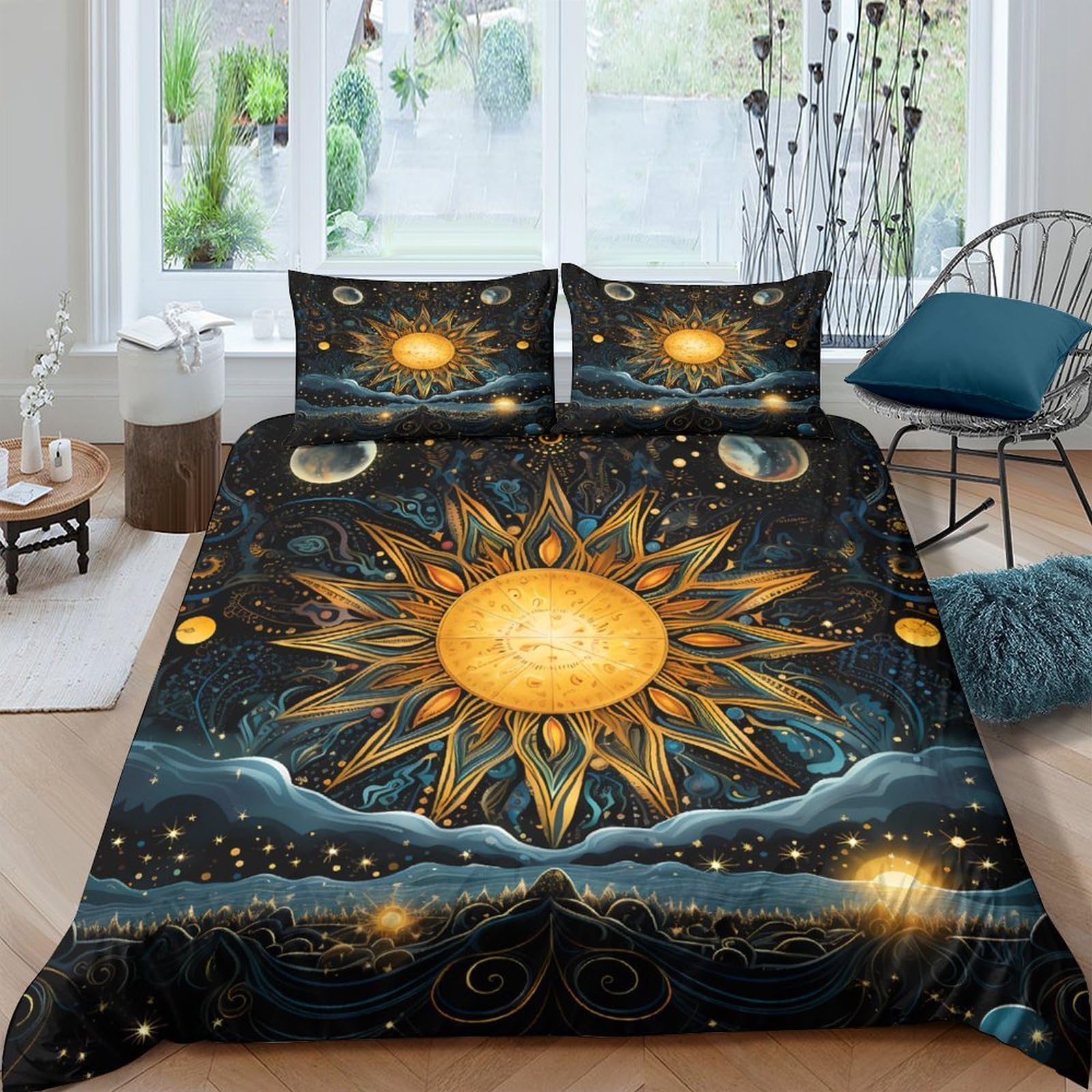 Ctjqhvkz Style-6 Galaxy Starry Sky Fitted Sheet 3D Printed Microfiber Bed Cover For Bedroom, Dorm, And Guest Room Protection And Decor Single（135X200cm）