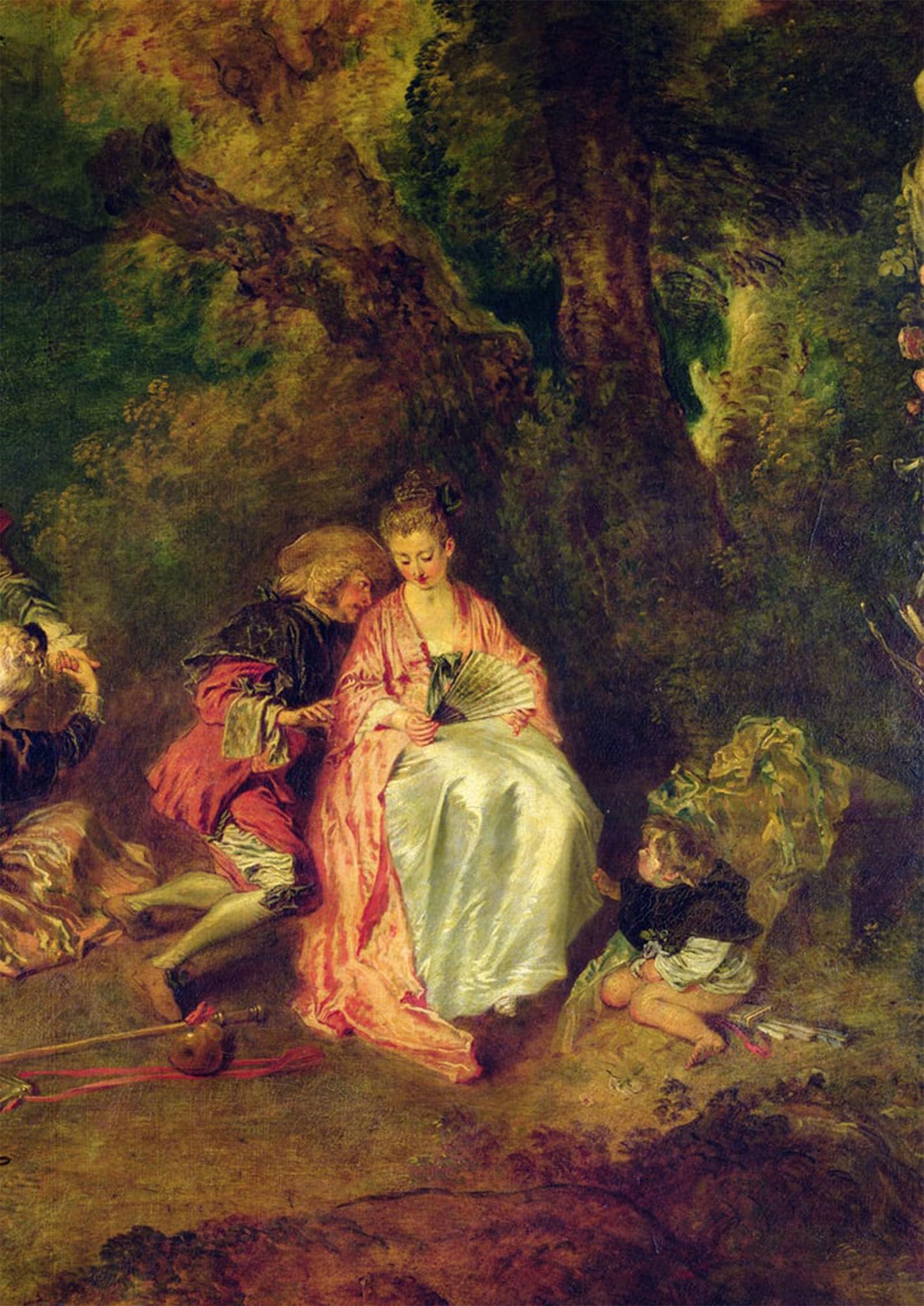 SERENDIPITP Vintage Wall Art Canvas Nordic Poster Canvas Print Picture Embarkation for Cythera by Jean Antoine Watteau Wall Art Poster for Home Decor 60x90cm