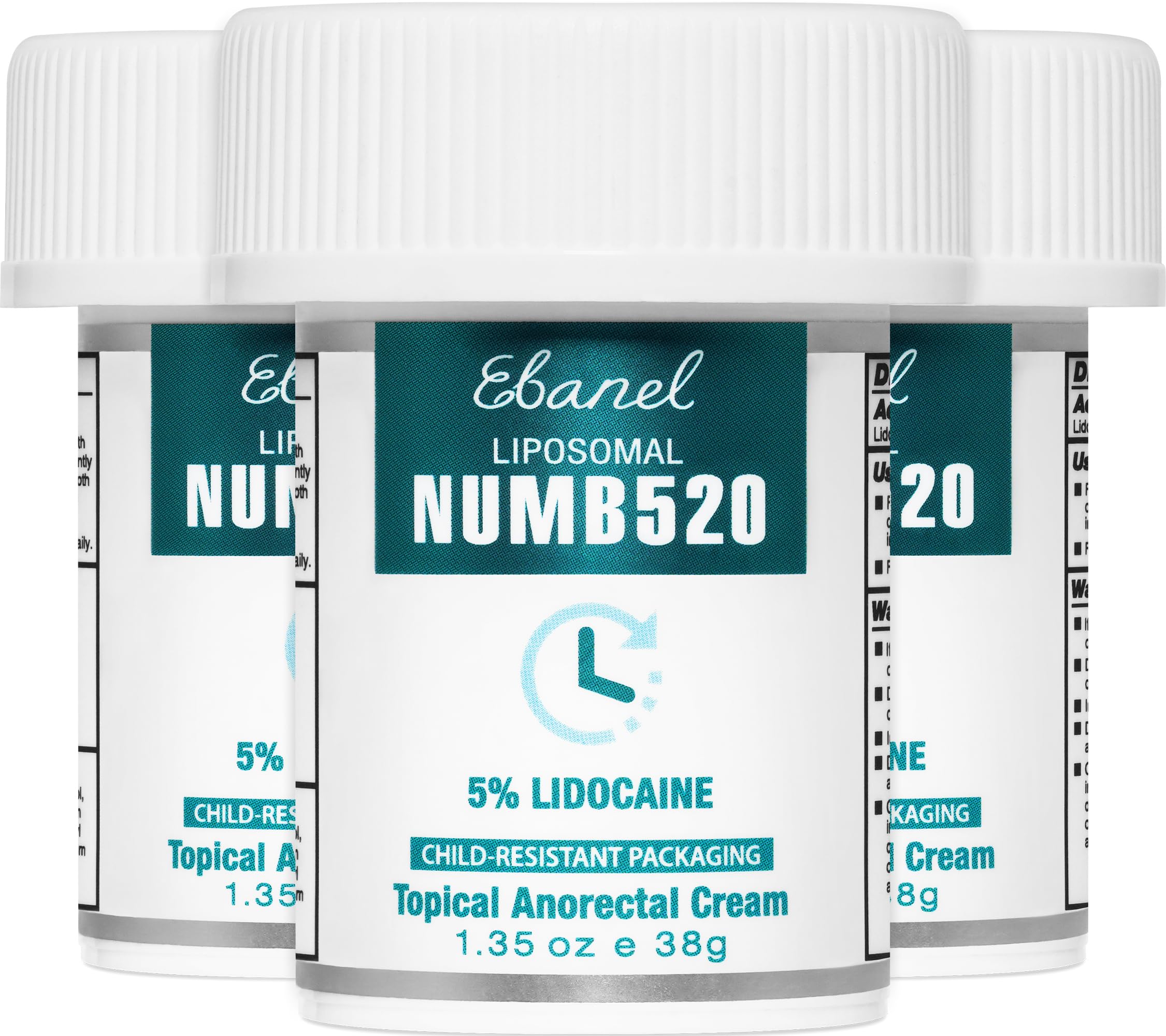 Ebanel 5% Lidocaine Numbing Cream, Pain Relief Burn Itch Cream 1.35Oz, 2PK — Amazon image 13