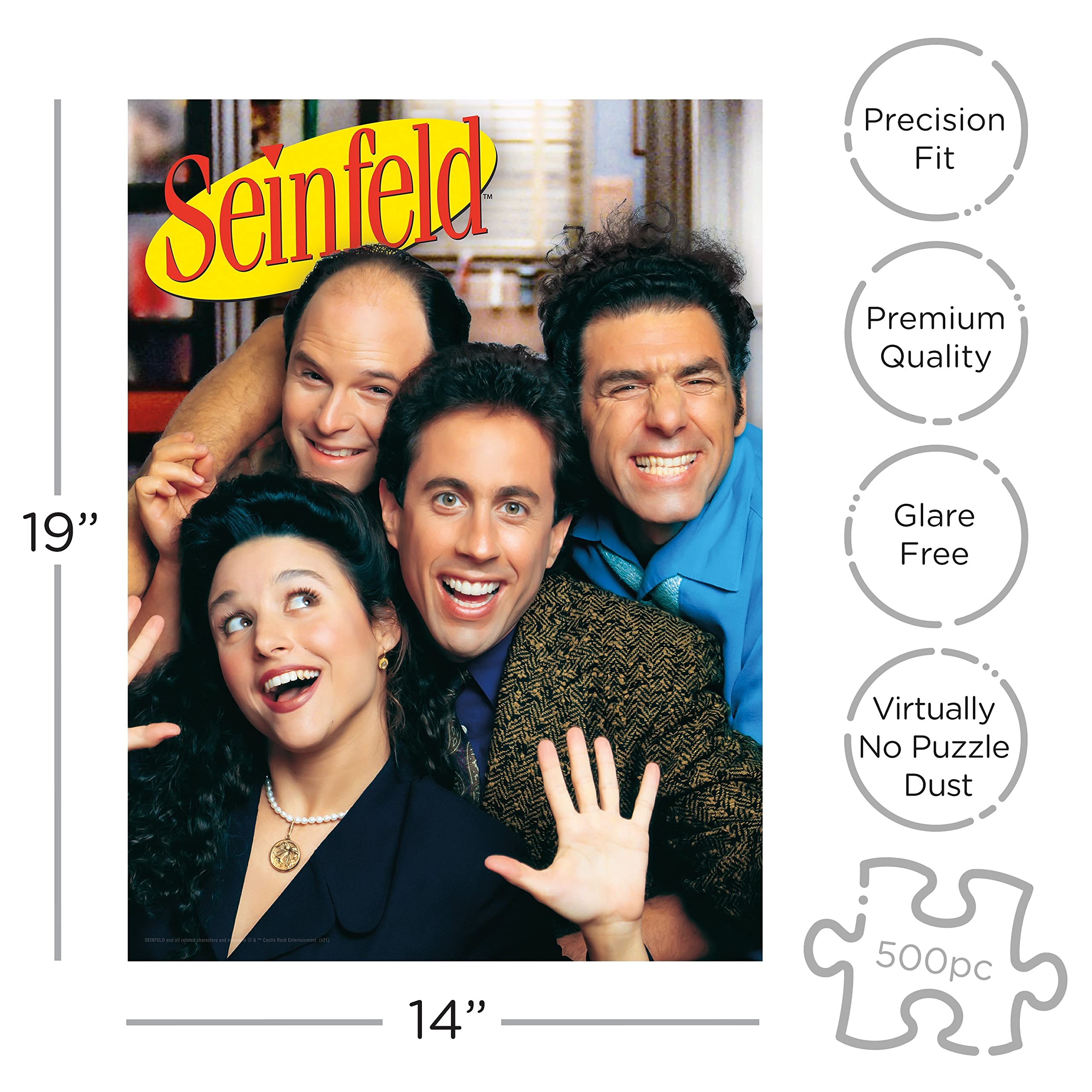 Seinfeld Festivus Ugly Sweater Puzzle – 1000 Teile, Geformt, 50,8x71,1 Cm