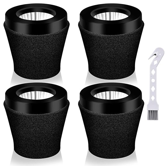 Leadaybetter Replacement Filter Compatible with Dirt Devil SD20005RED, SD30025B & BD22025 Scorpion Handheld Vacuum Cleaner Style F117, Compare to Parts AD40117 (4 Pack)