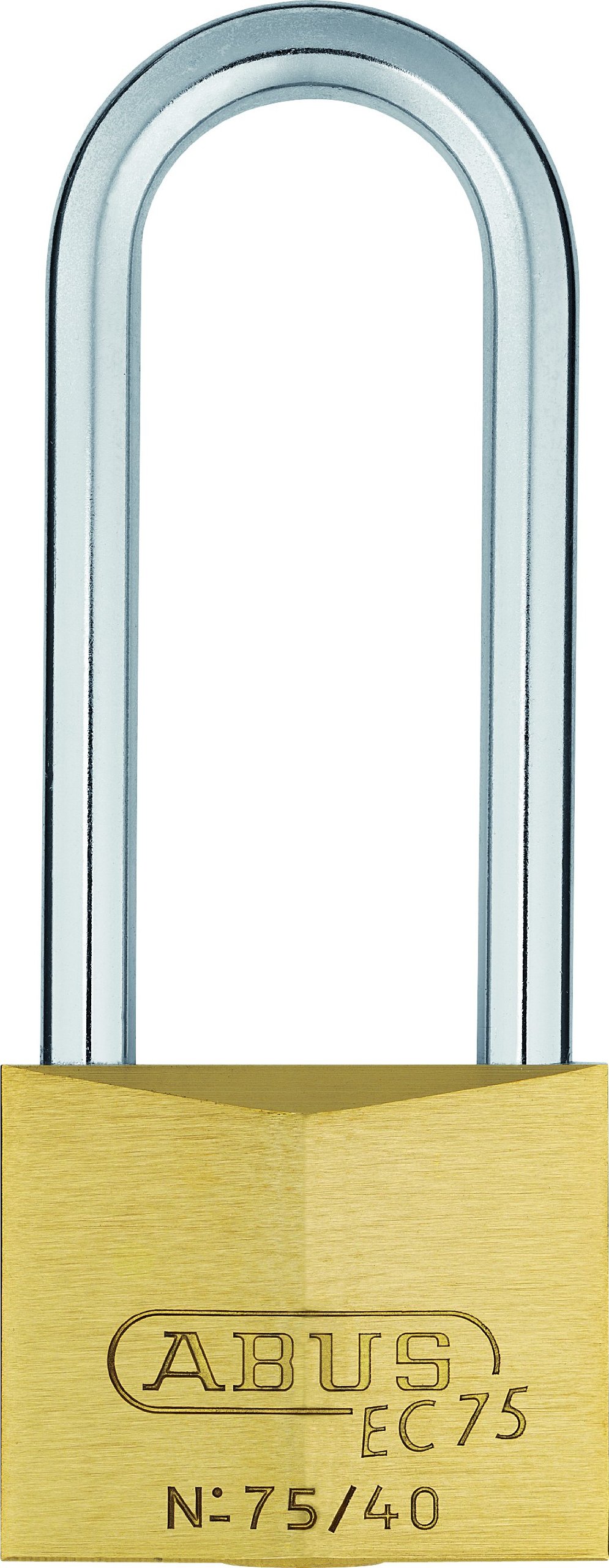 ABUS 26846 63 mm langem Bügel Messing Vorhängeschloss mit Wendeschlüssel