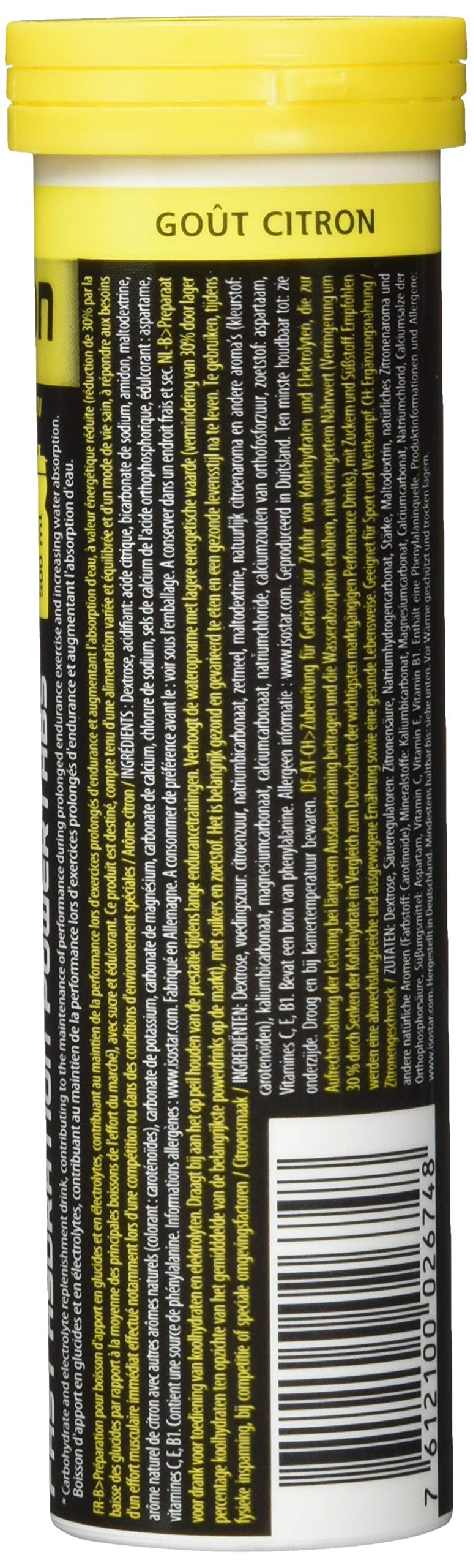 isostar Powe rtabs Limone, 6 Tubetti
