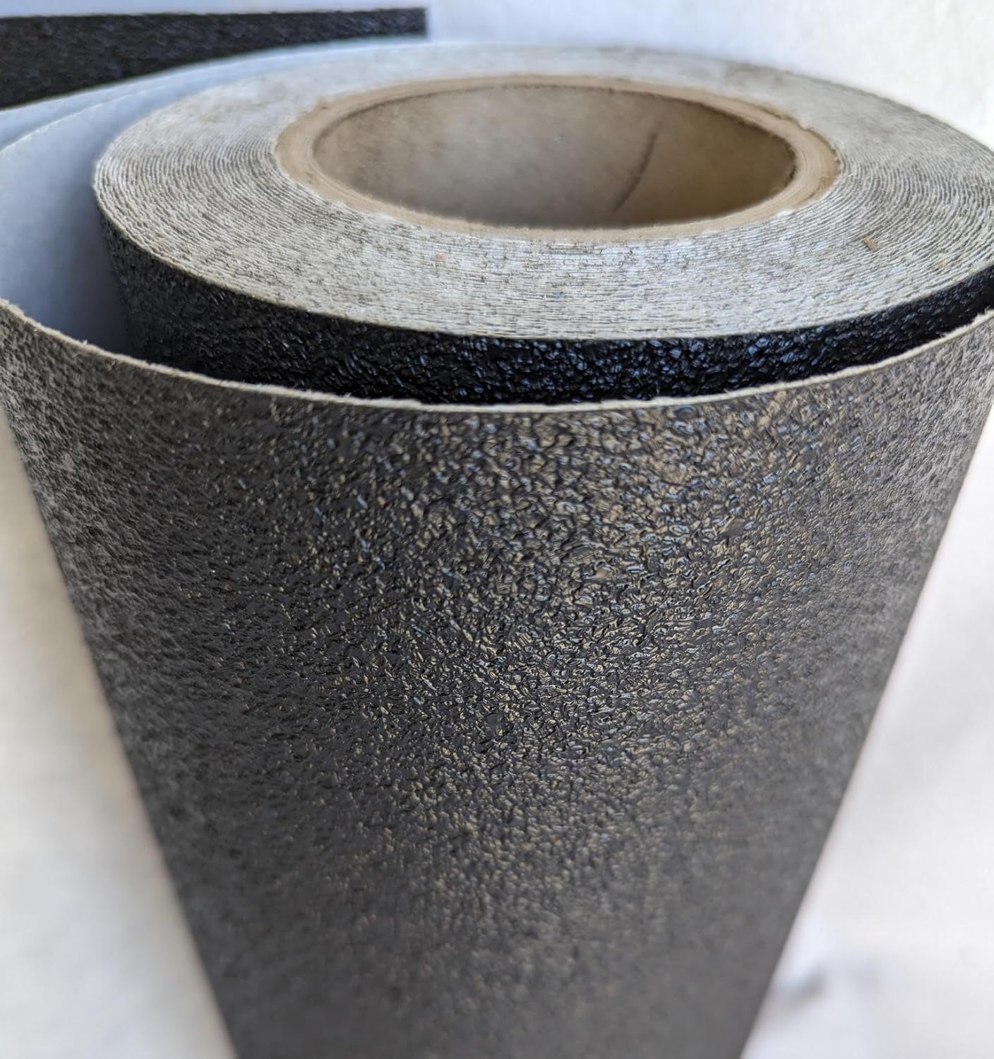 Trailer Fender Rock Gravel Guard Embossed Black Stick Protective (1)- 12″ Wide x 192″L. Coverage for Two Tandem Fenders (.016 inches thick) 16 mil