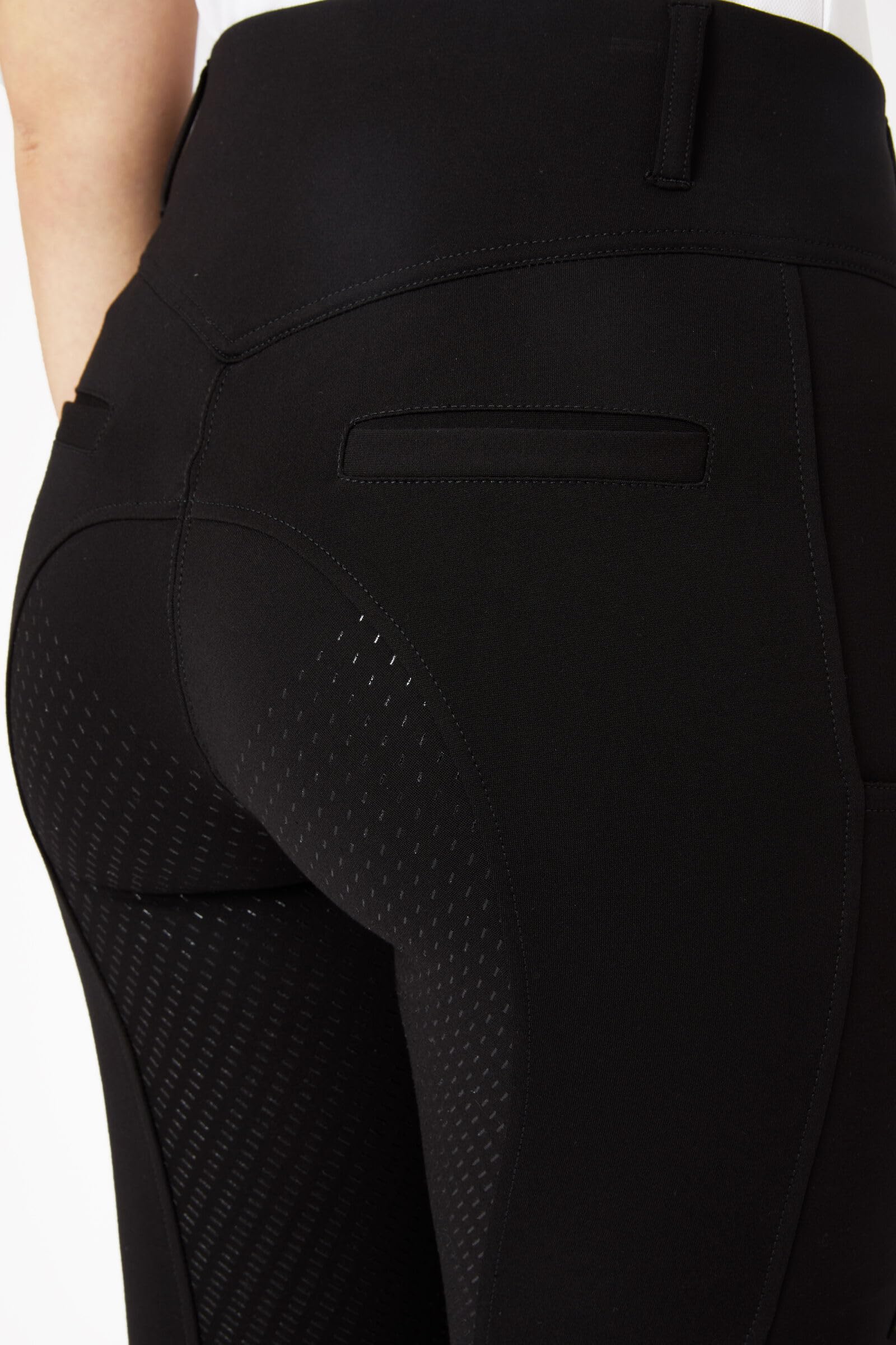 HORZE Mira Culotte d'équitation pour Femmes, Leggings d'équitation avec Poche pour Portable et Fond Complet