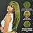 7JHH WIGS Long Straight Green Synthetic Wig with Bangs 25inch Layered Straight Middle Length Heart Resistant Synthetic Fiber Wig Natural Looking Wigs for Women Party Cospaly Wig and Daily Used