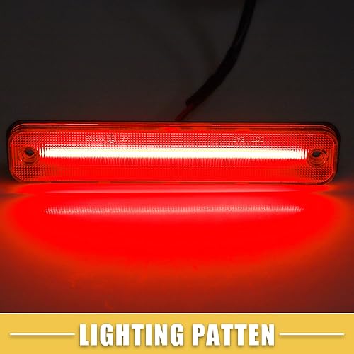 Miniatura 6 de A ABSOPRO Luz de marcador lateral LED 15114677 Luces direccionales traseras Fender Sidemarker Lámparas para Hummer H2 2003-2009 Lente transparente