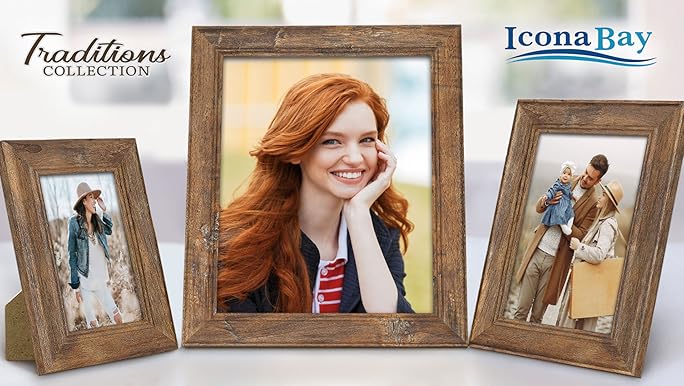 Amazon.com - Icona Bay - 5x7 Chestnut Brown Picture Frame - Rustic Amazon.com - Icona Bay - 5x7 Chestnut Brown Picture Frame - Rustic
