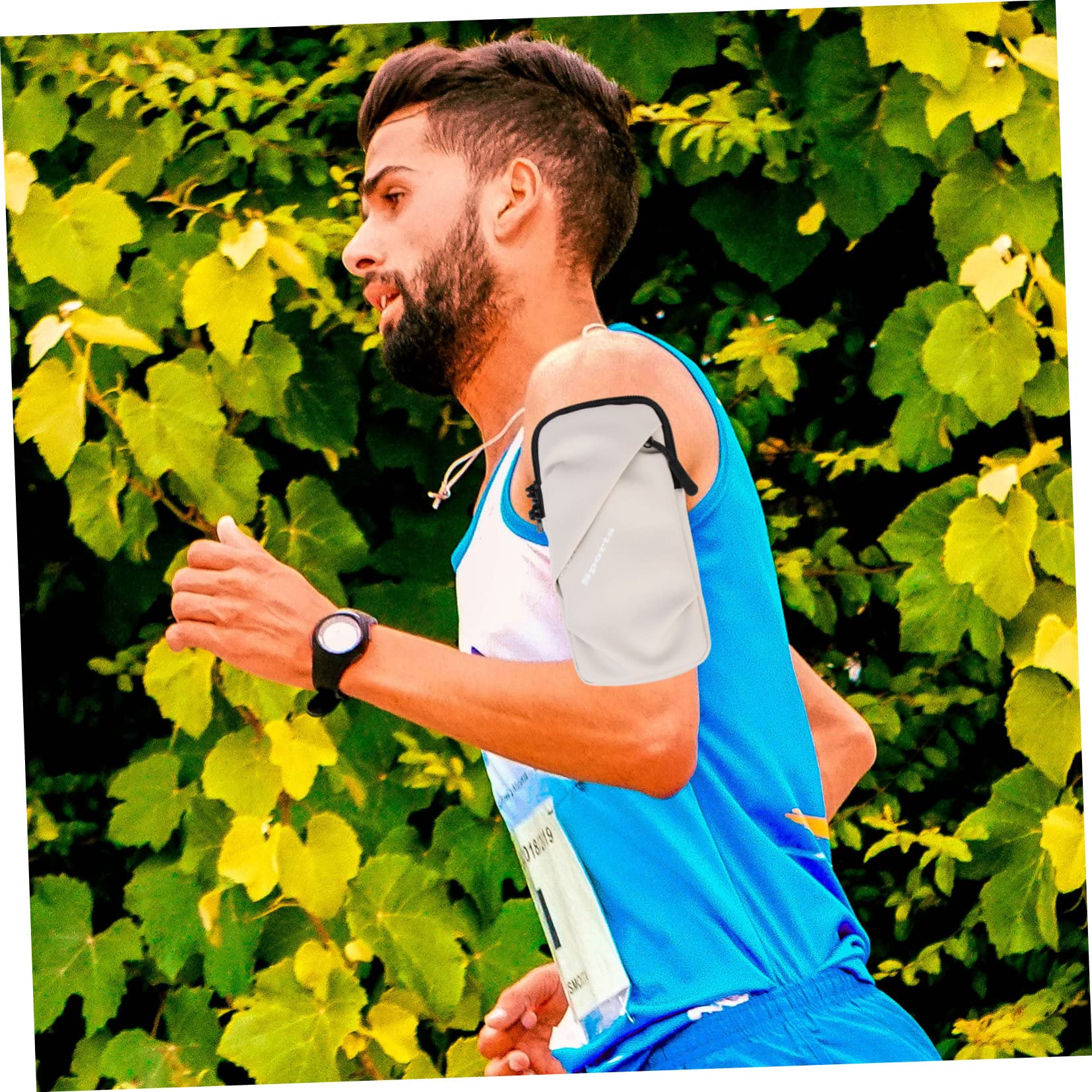 Housoutil 4 Fundas para El Brazo para Teléfono Móvil Ideales para Actividades al Aire Correr Hacer Ejercicio.