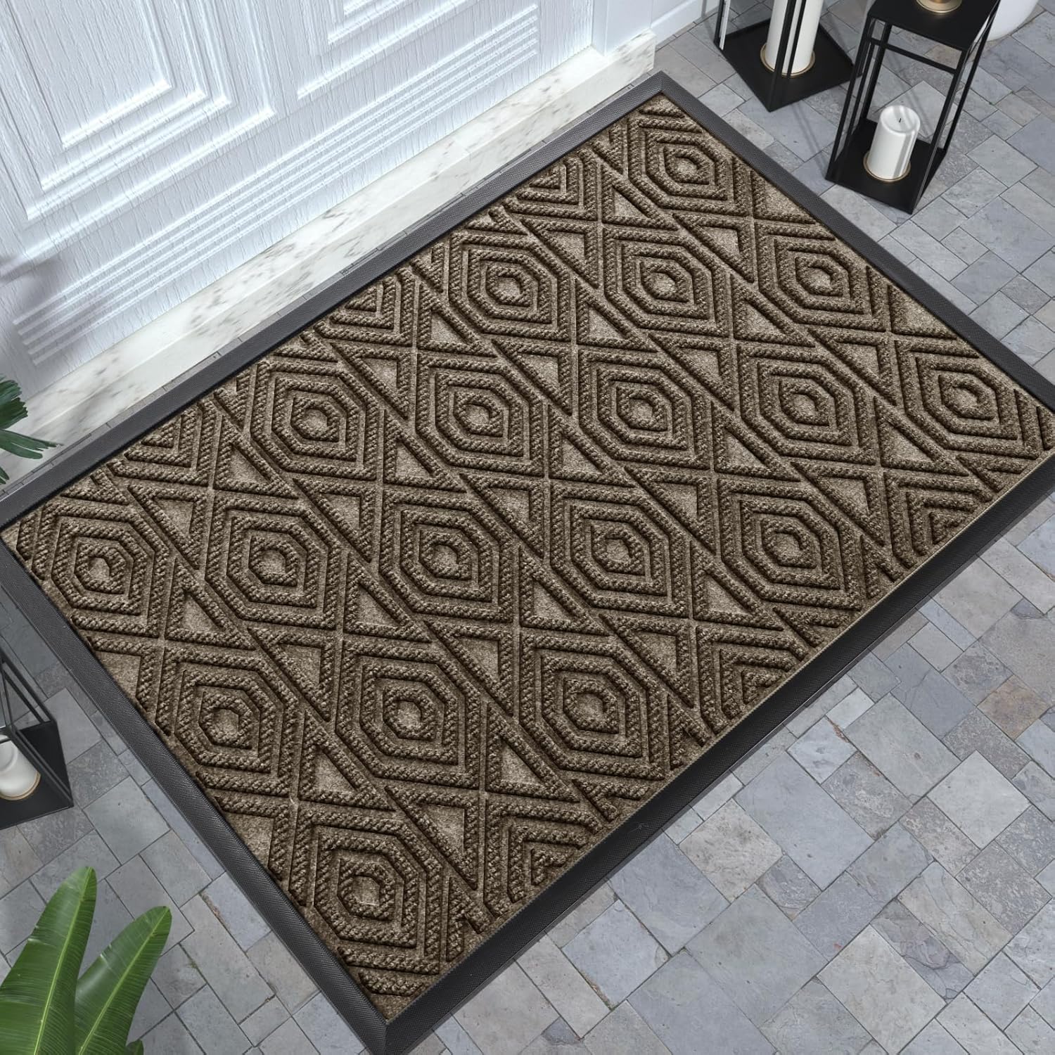 Yimobra Door Mat, Outdoor Indoor Entrance Mat, Heavy Entry Front Door Mat