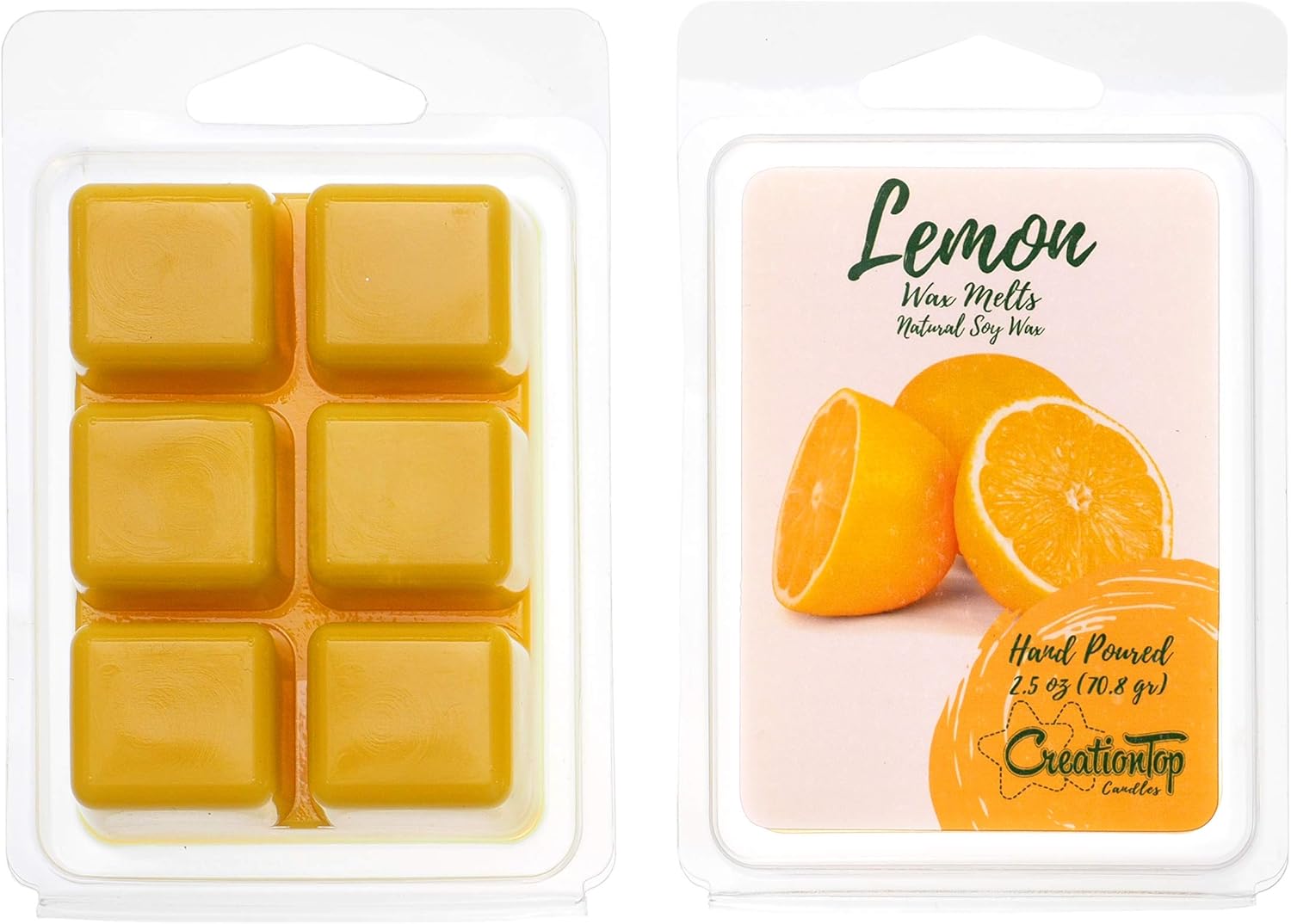 Scented Wax Melts Wax Cubes - Wax Warmer Cubes/Tarts - Soy Wax Air Freshener - Cinnamon, Pumpkin, Bamboo, Passion Fruit, Rosemary, Watermelon, Honey, Gardenia, French Rose (Lemon)