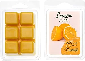 Scented Wax Melts Wax Cubes - Wax Warmer Cubes/Tarts - Soy Wax Air Freshener - Cinnamon, Pumpkin, Bamboo, Passion Fruit, Rosemary, Watermelon, Honey, Gardenia, French Rose (Lemon)