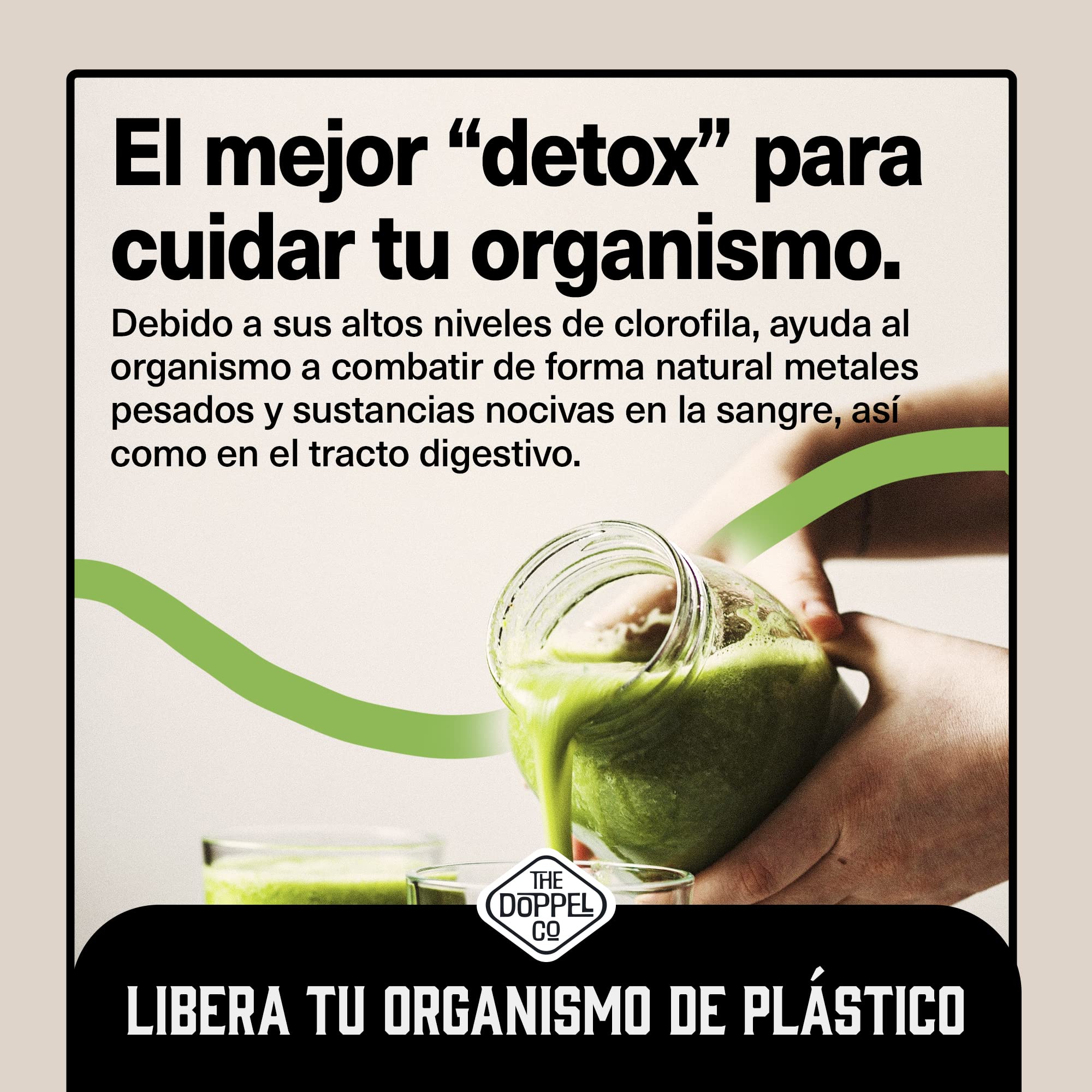 Pura Chlorella Ecológica - 500 comprimidos - 1500 mg por dosis - Pared Celular Rota - Inhibidor de Apetito y Ansiedad - Efecto Saciante, Detox - Proteína Vegana Ecológica - Libre de Plástico