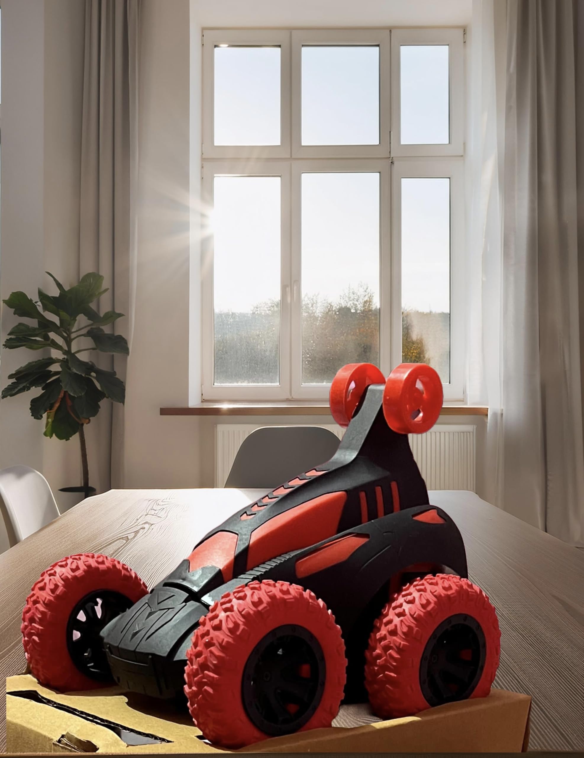 Elegance Dumper King Remote Control Car Rechargeable RC Stunt Car 360°Rotating Rolling Radio Control, Electric Race Vehicle, Toy Car for Kids (3+ Years, Red) (B0DF5W4DQX) Amazon Price History, Amazon Price Tracker