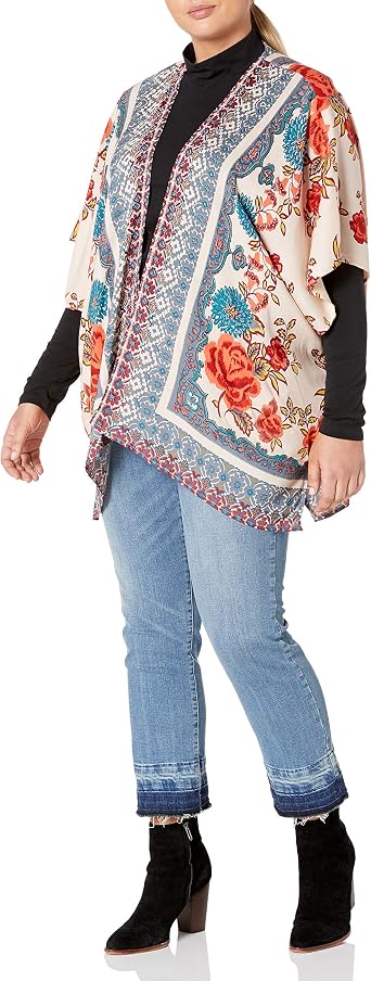 Amazon.com: Angie Kimono estampado para mujer, talla grande : Ropa, Zapatos  y Joyería