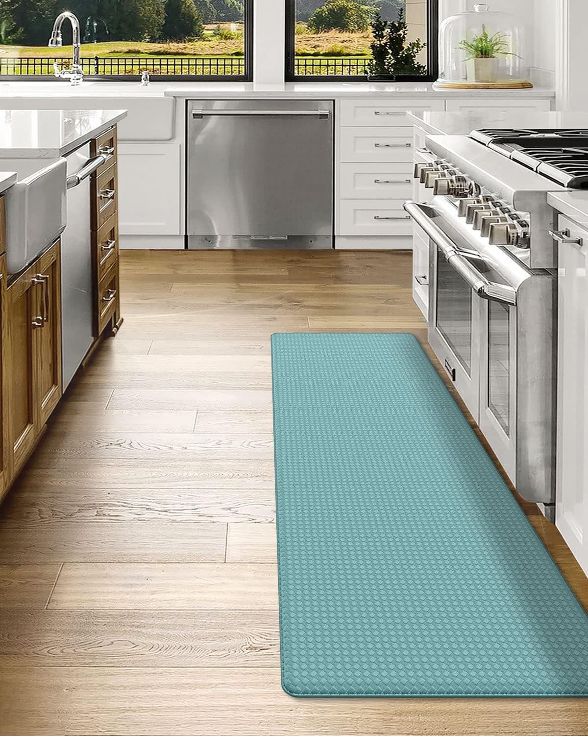 DEXI Kitchen Rug Anti Fatigue,Non Skid Cushioned Comfort Standing