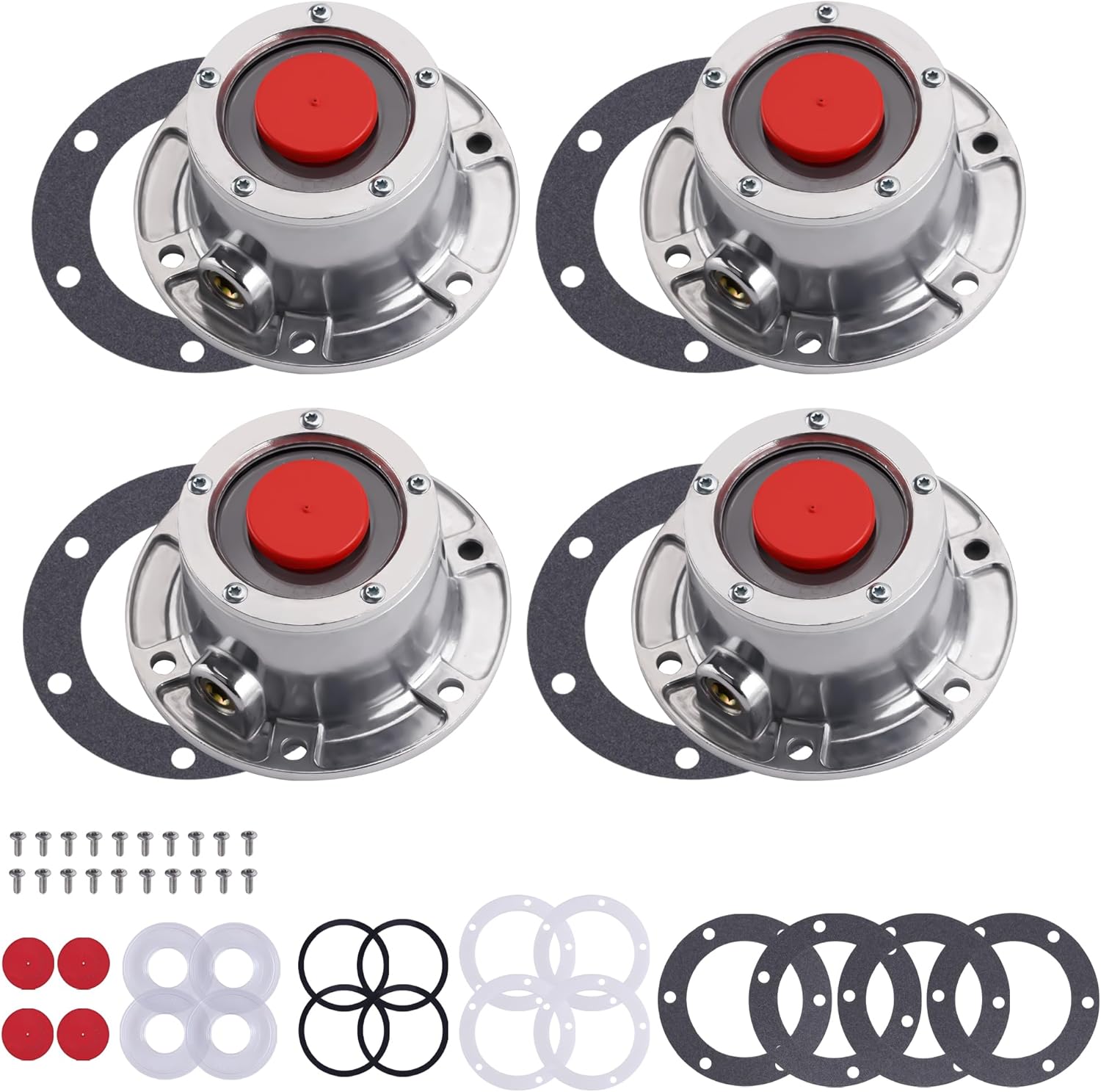 Ailbiuko 4 Pack 3434024 Trailer Hub Cap Aluminum 3434024