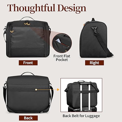 Miniatura 3 de Bolsa grande para gorras de béisbol, organizador de gorras para 20-24 gorras, soporte portátil para guardar sombreros para viajes, almacenamiento en