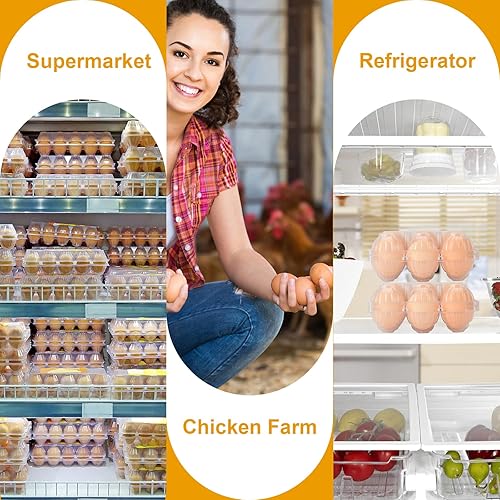 Miniatura 7 de Cartones de huevos, cartones de huevos a granel baratos paquete de 50 unidades, cartón de huevos transparente, cartones de huevos a granel baratos