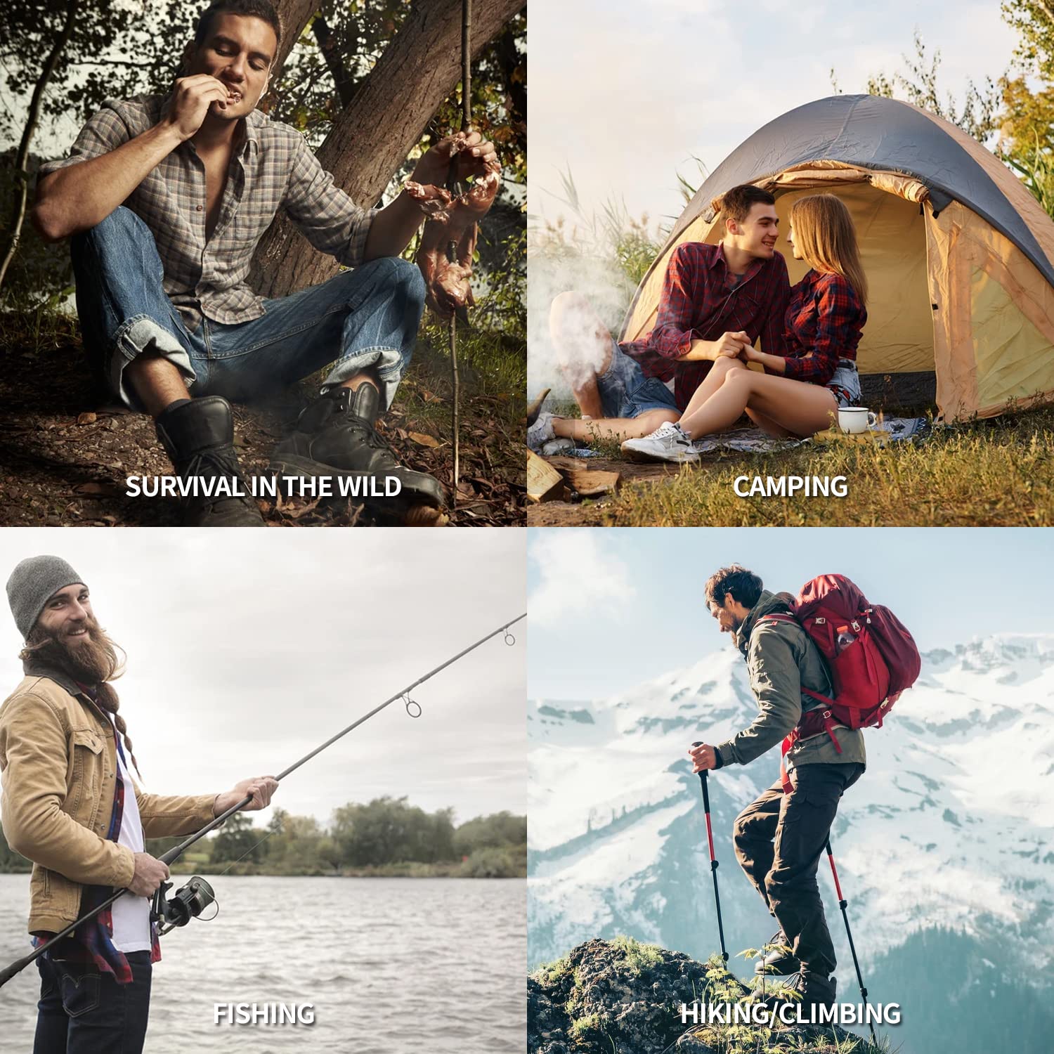 Kit Supervivencia 30 en 1 Survival Kit Militar Profesional para sobrevivencia, Senderismo, Trekking, Earthquake y desastres Naturales Hombres Regalo Ideal