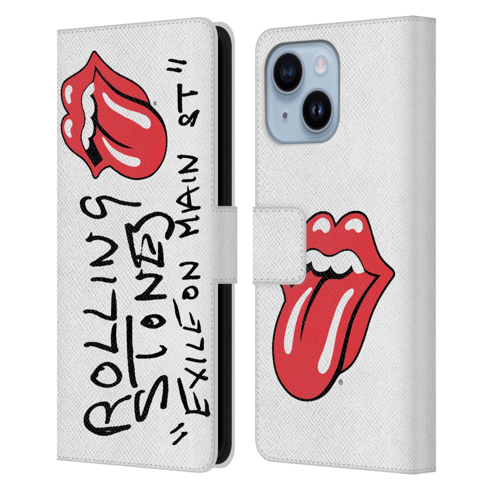 Étui portefeuille iPhone 14 Plus Rolling Stones évite les rayures