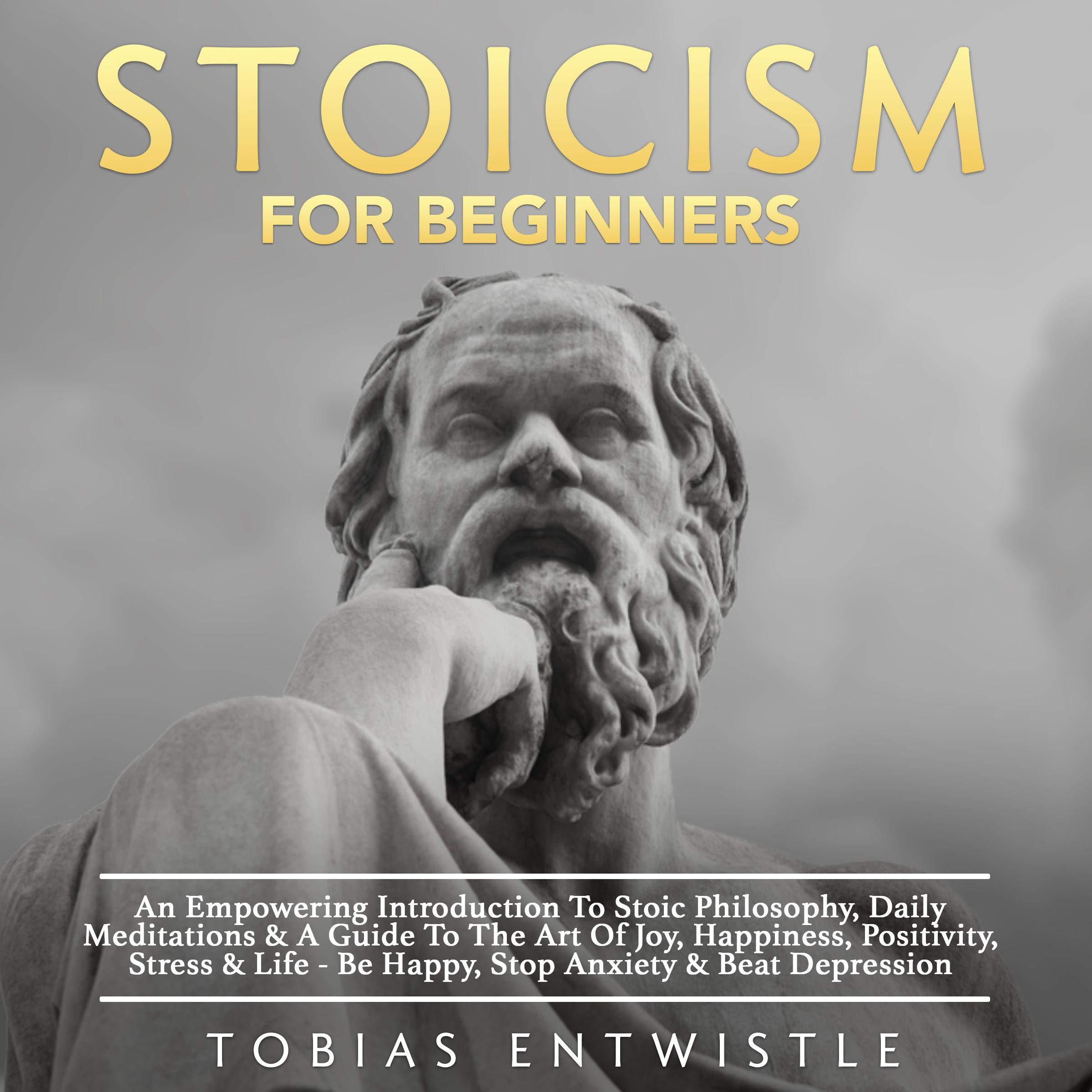Cover art for Stoicism for Beginners: An Empowering Introduction to Stoic Philosophy, Daily Meditations & a Guide to the Art of Joy, Happiness, Positivity, Stress & Life - Be Happy, Stop Anxiety & Beat Depression