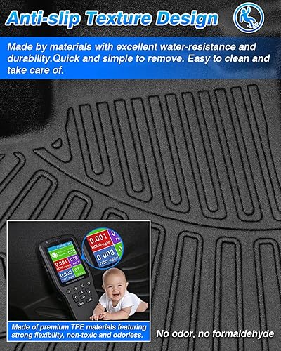 Miniatura 6 de Cartist Alfombrillas personalizadas para Nissan Frontier 2022, 2023, 2024 (cabina doble con almacenamiento debajo del asiento de la segunda fila),