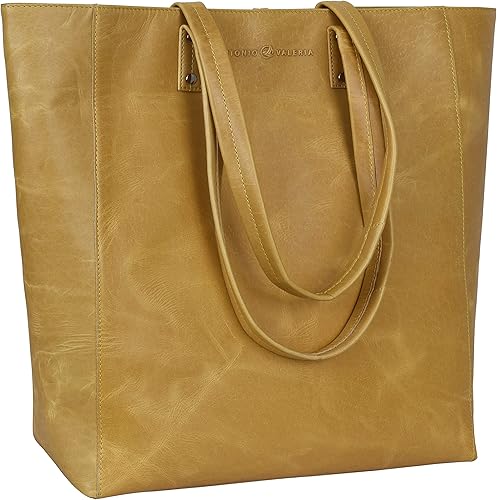 Antonio Valeria Ava - Bolso de cuero con asa superior para mujer