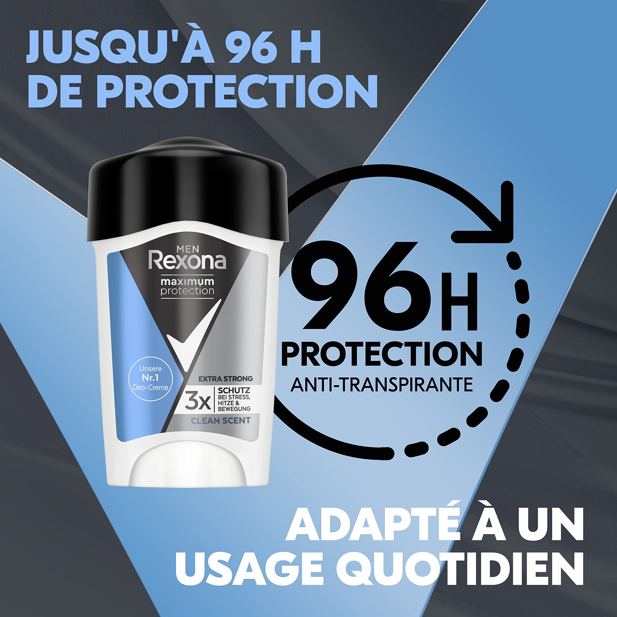 Rexona Men Maximum Protection Antyperspirant, 3 Sztuki