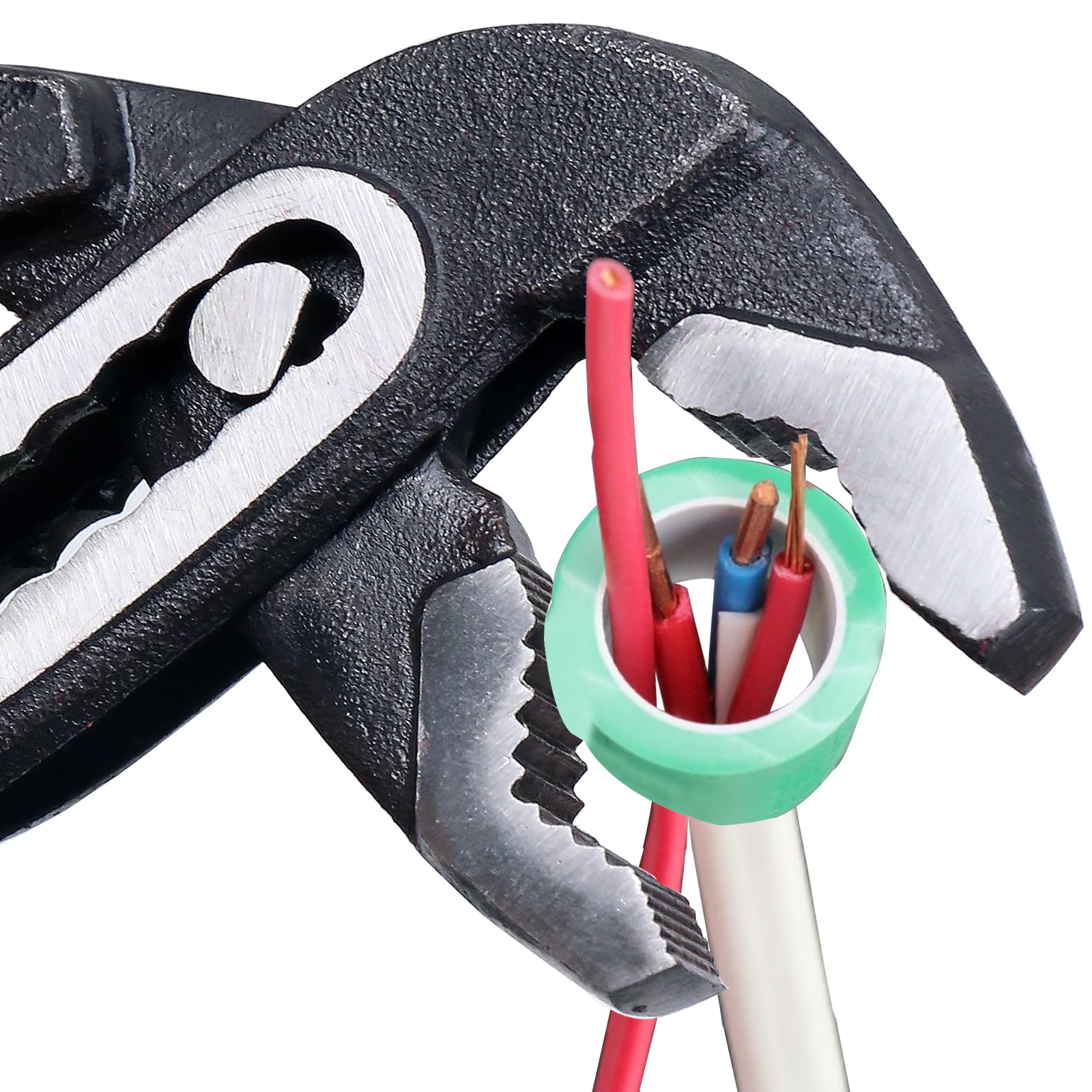 WEDO Pince Multiprise de Pointe 250 mm avec Multi Position de Rainure et avec Mâchoire Courbée, pince à pompe à eau, Pince Plombier pour Réparation de Plomberie et Usage Domestique