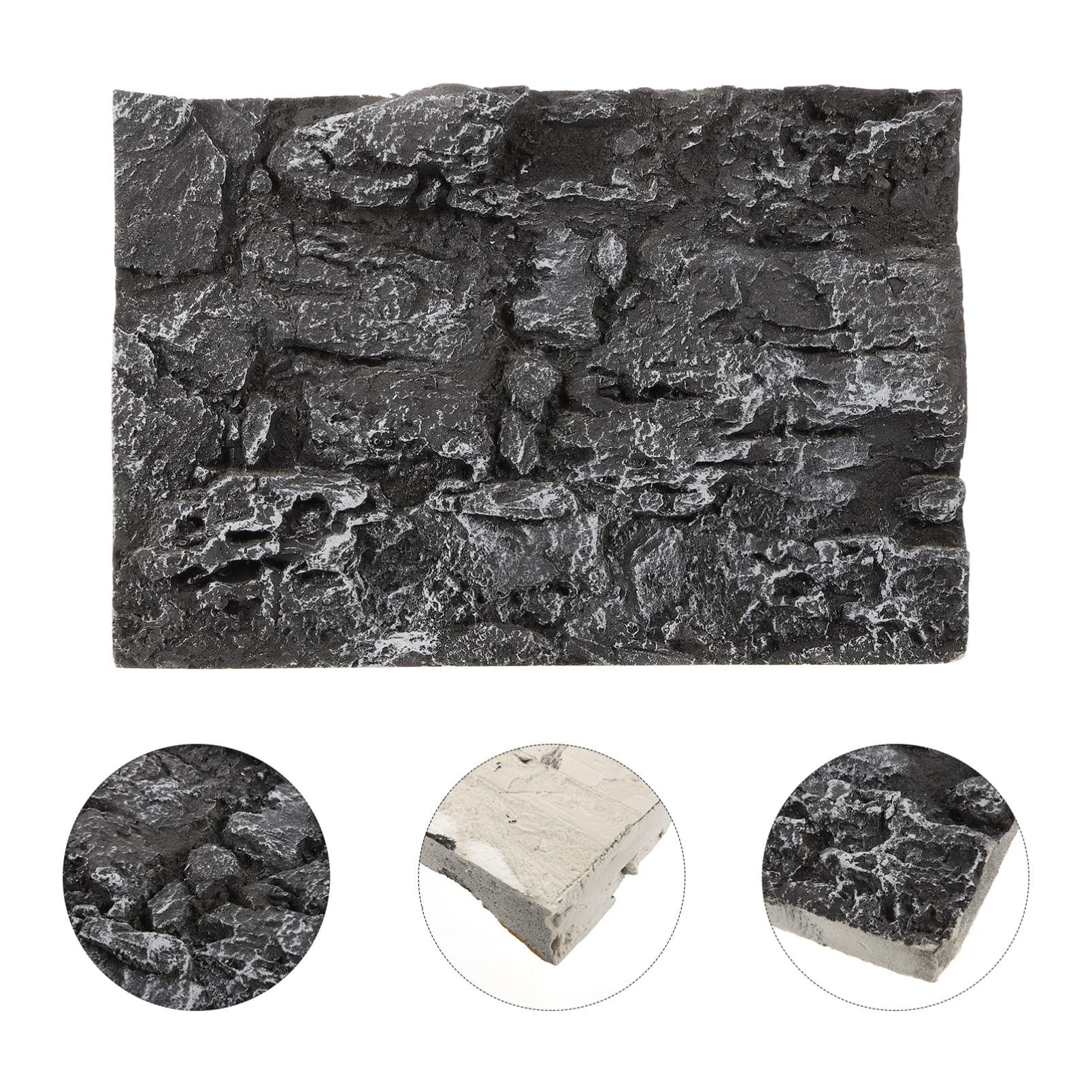Abaodam Sfondo 3D per Serbatoio Rettili Roccioso Decorazione Realistica per Acquari Terrari Serpenti Lucertole Geco