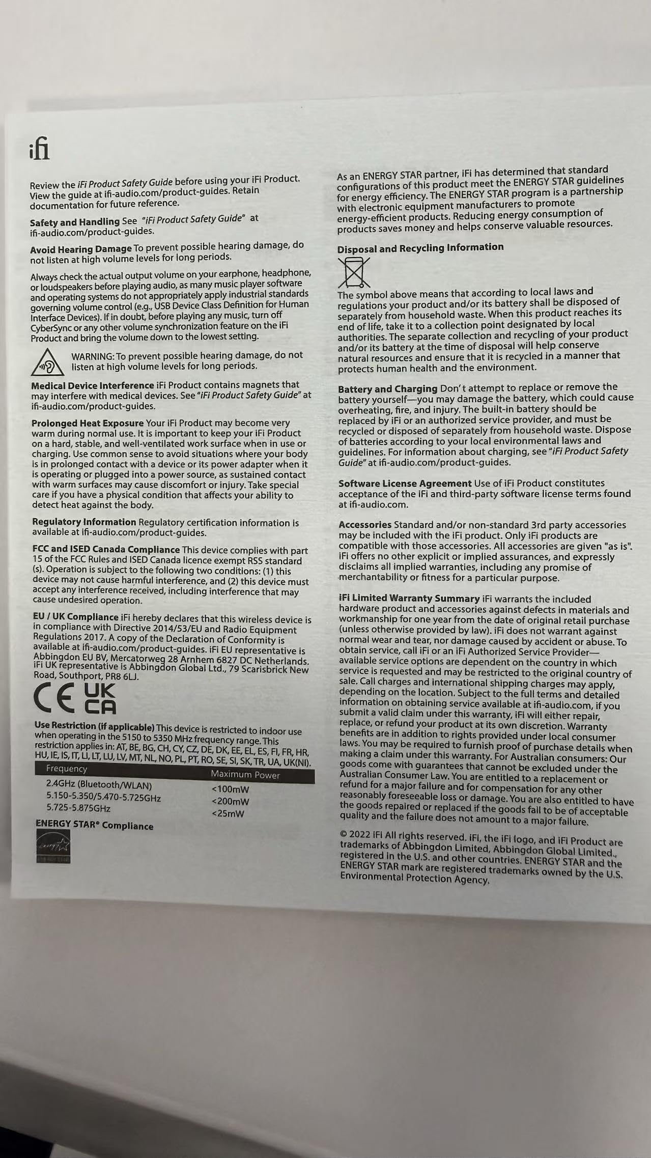 Konwerter audio Hi-Res iFi ZEN Air DAC 2, 300% większy zasięg słuchawek, zbalansowane wyjście, przywracanie basów, PowerMatch – ulepszenie dźwięku do komputera PC, laptopa lub tabletu