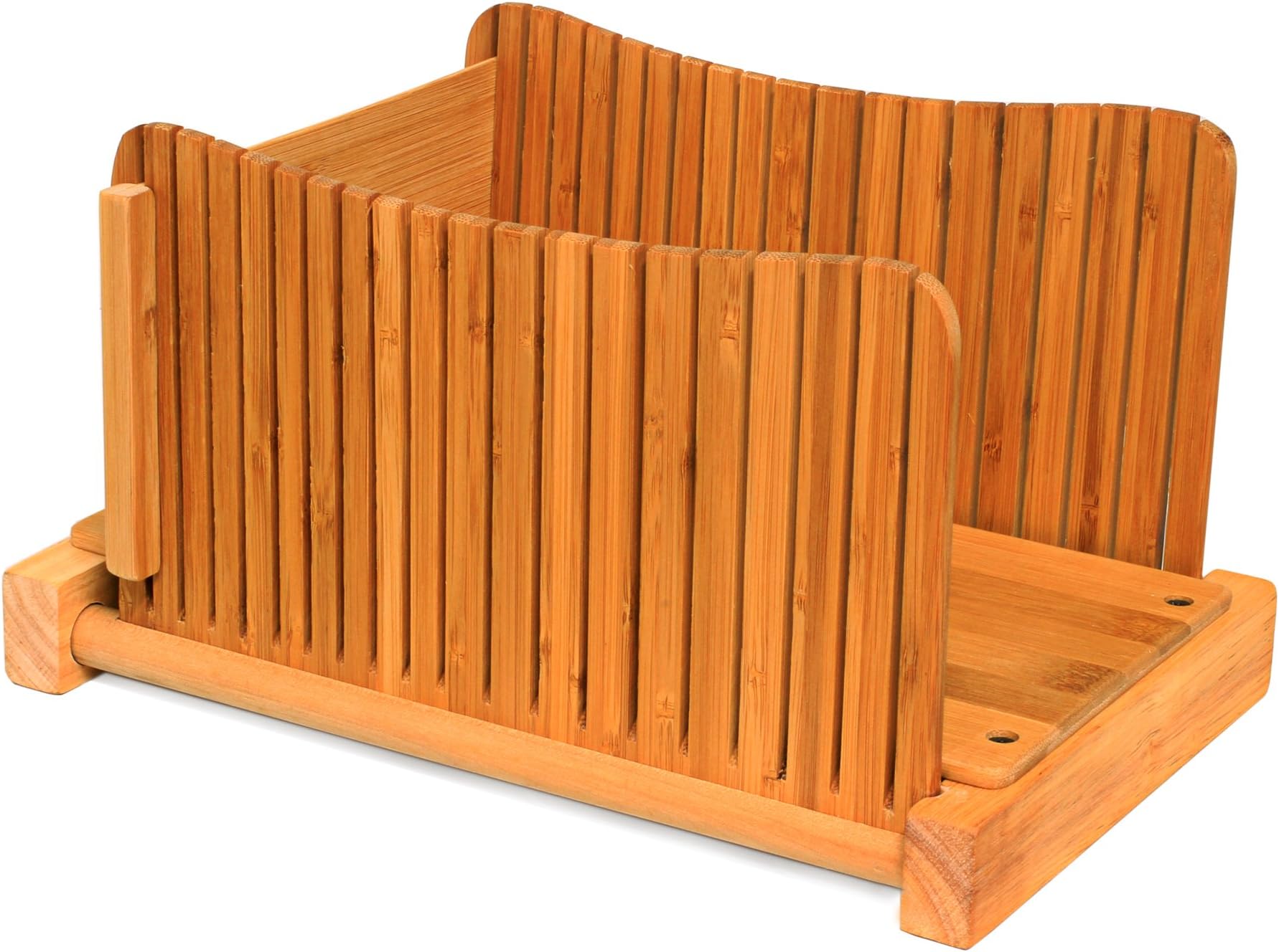 DB-Tech Bamboo Wood Compact Foldable Bread Slicer