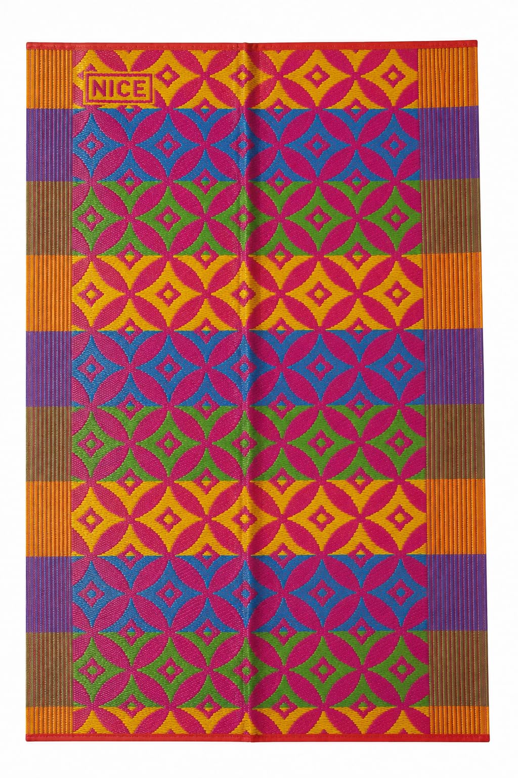 Plastic Chatai 6 x 4 Feet Foldable Floor Mat | Lightweight Woven Plastic Mat for Home, Picnic, Outdoor, Camping & Floor Sitting | 180 x 120 cm | Multicolor-image-25