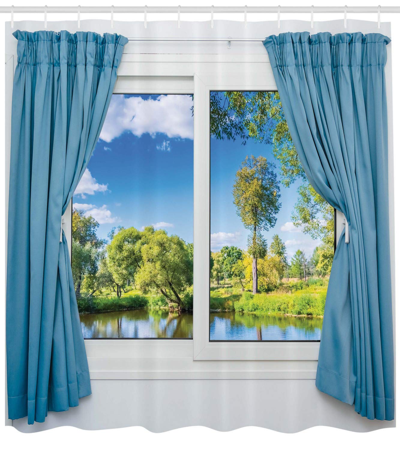 Fondale Ignifugo Con Tasche Per Aste, Tende Per Esposizioni E Spettacoli