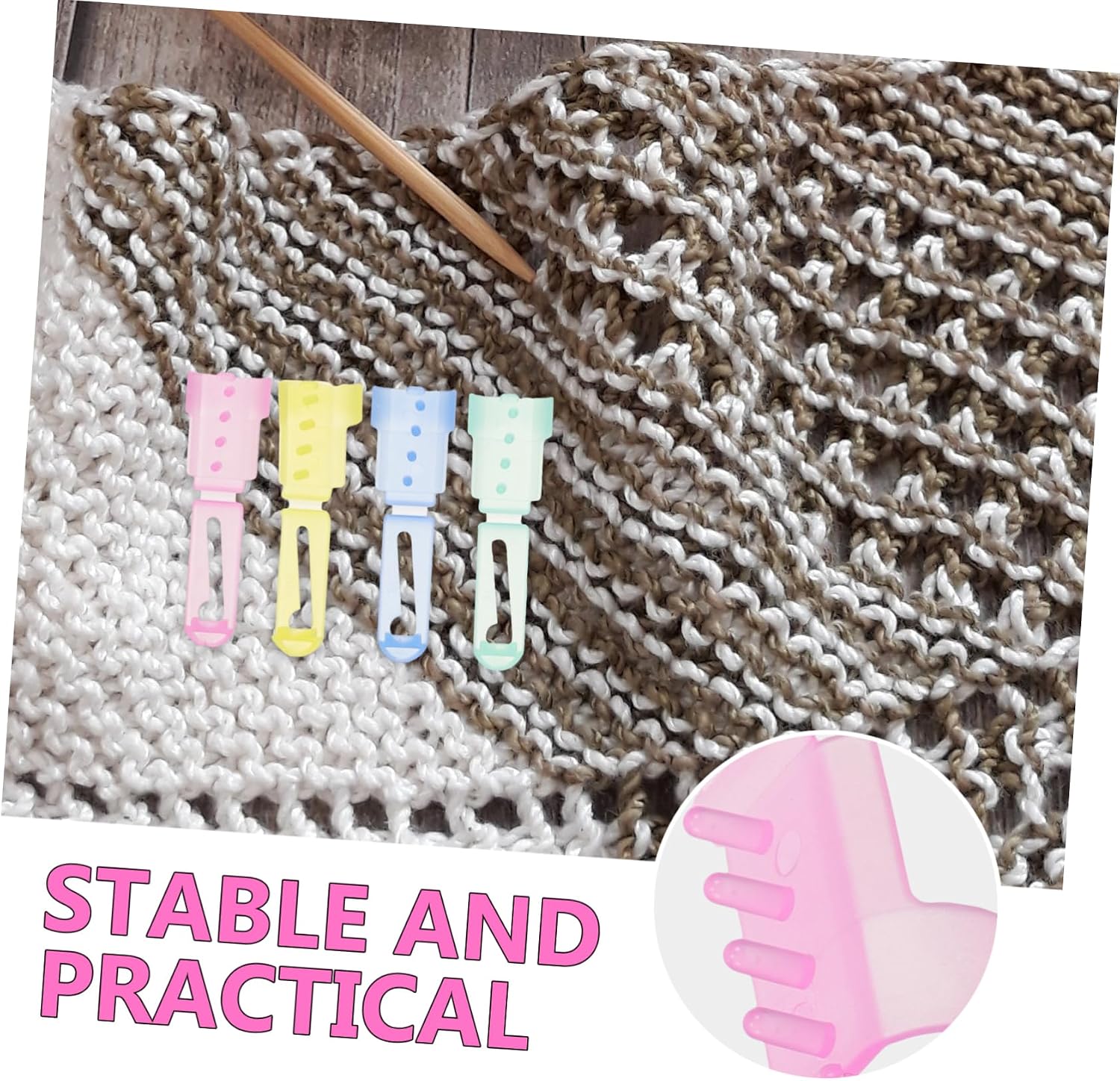STOBOK 50 Pcs Sweater Knitting Tools Crochet Rings for Crocheting Open Finger Crochet Rings Knitting Finger Loops Crochet Accessories Knitting Crochet Ring Crochet Tension Ring, BPAT85398IEWW187R