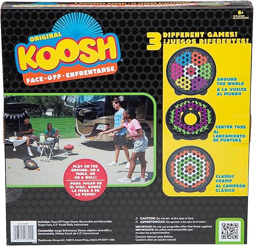 Miniatura 9 de Koosh Face-Off - Juego de objetivos 3 en 1 - Juego de cabeza a cabeza - Diversión deportiva al aire libre - A partir de 6 años