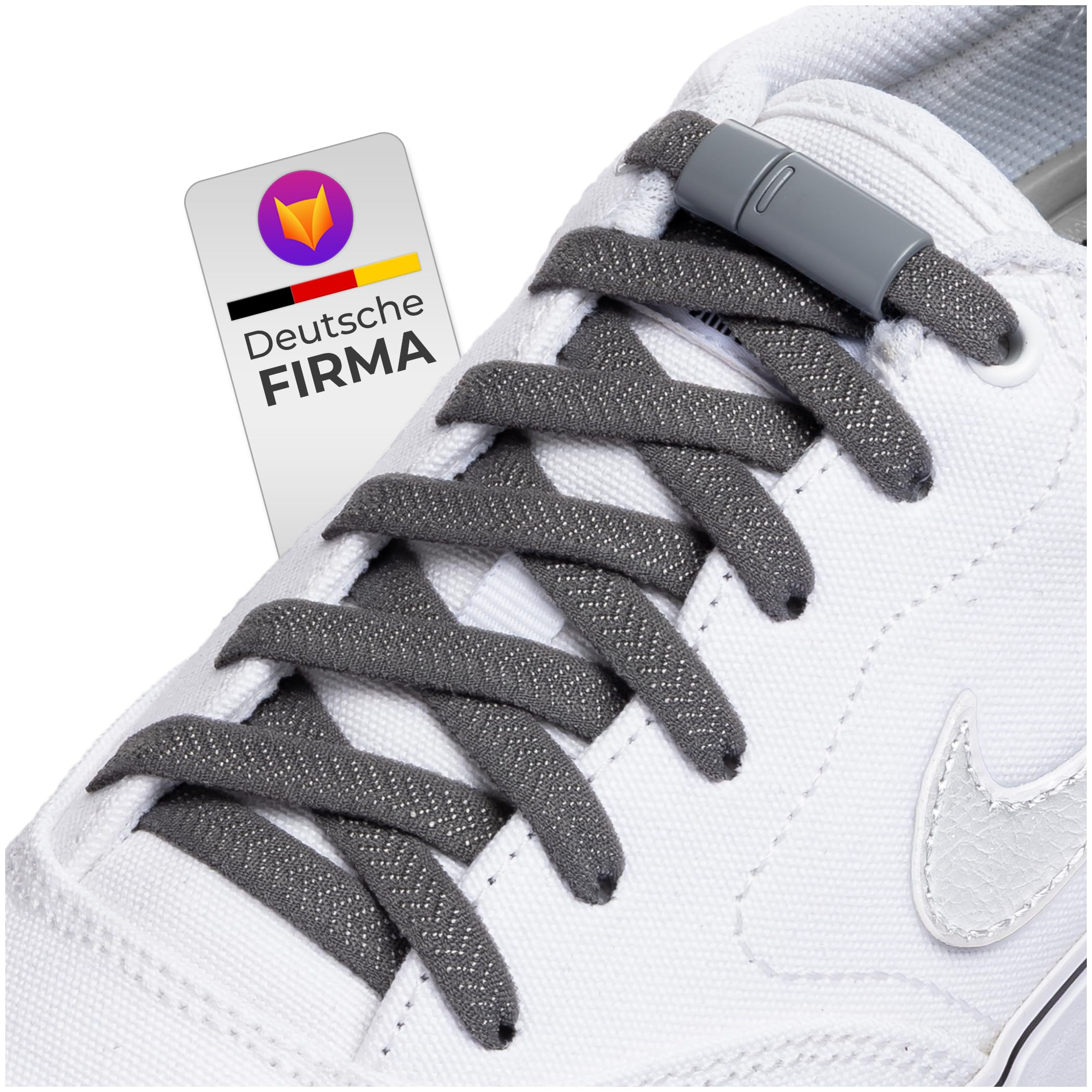 Premium Schnürsenkel ohne binden Elastisch – Schuhbänder ohne binden mit magnetischem Metallverschluss, Gummi Schnürsenkel mit Schnellverschluss für Sneaker, Kinder, Senioren & Erwachsene