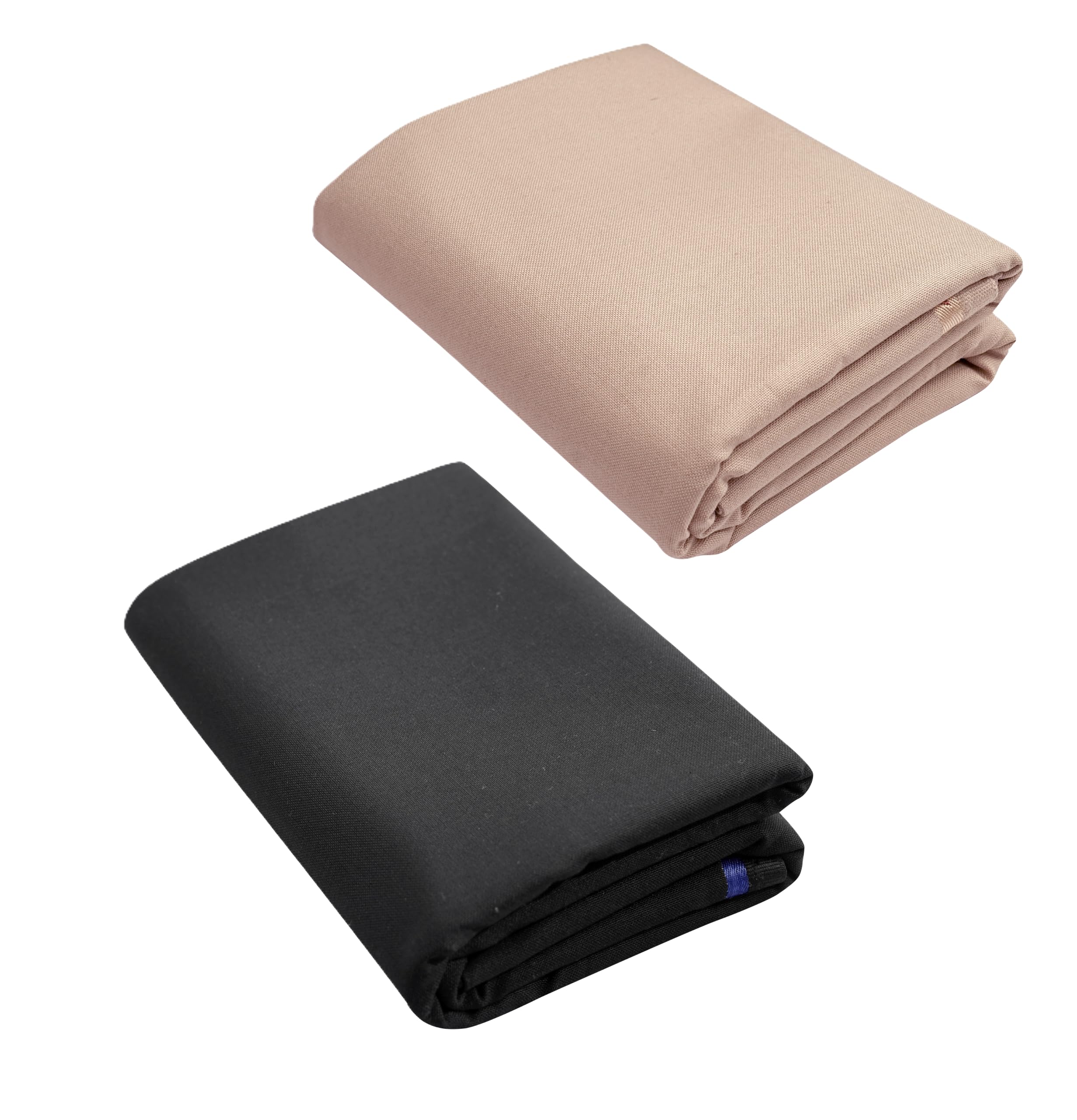 Men's Unstitched Cotton Blend Trouser Fabric, Solid, 1.3 m, Pack of 2